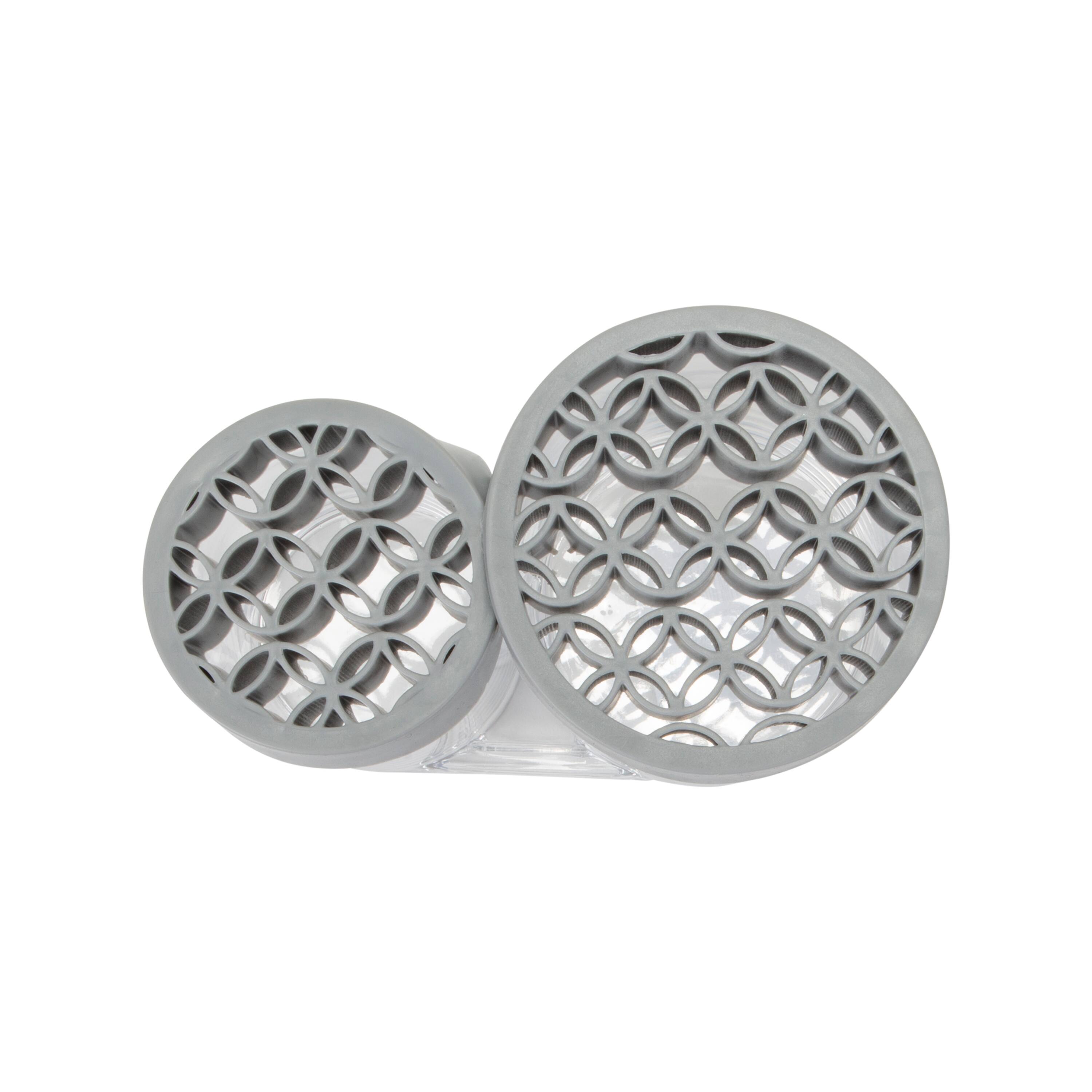 Simplify Gray 2 Compartment Cosmetic Brush Holder