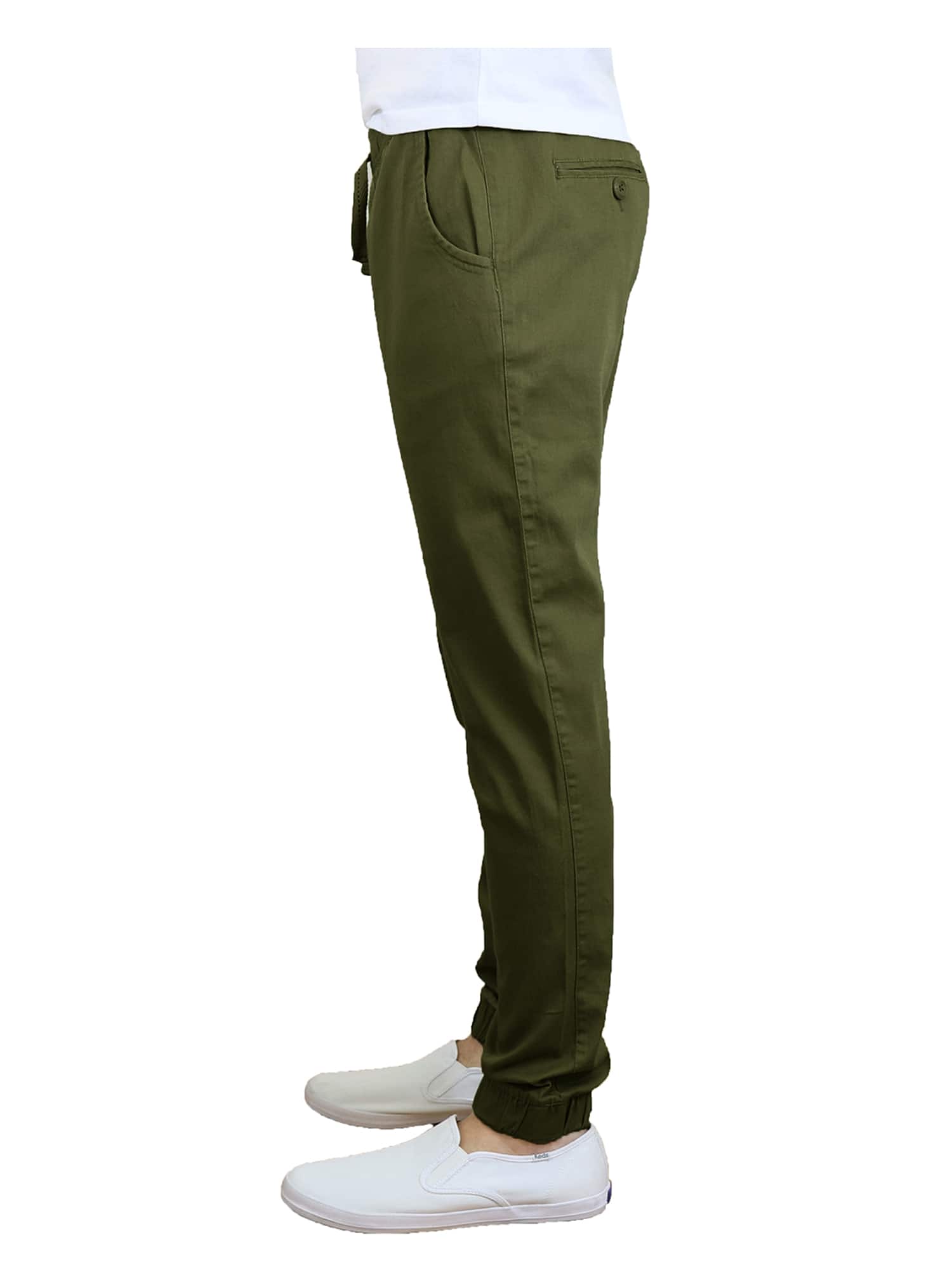 Galaxy By Harvic Slim Fit Basic Stretch Twill Men's Joggers