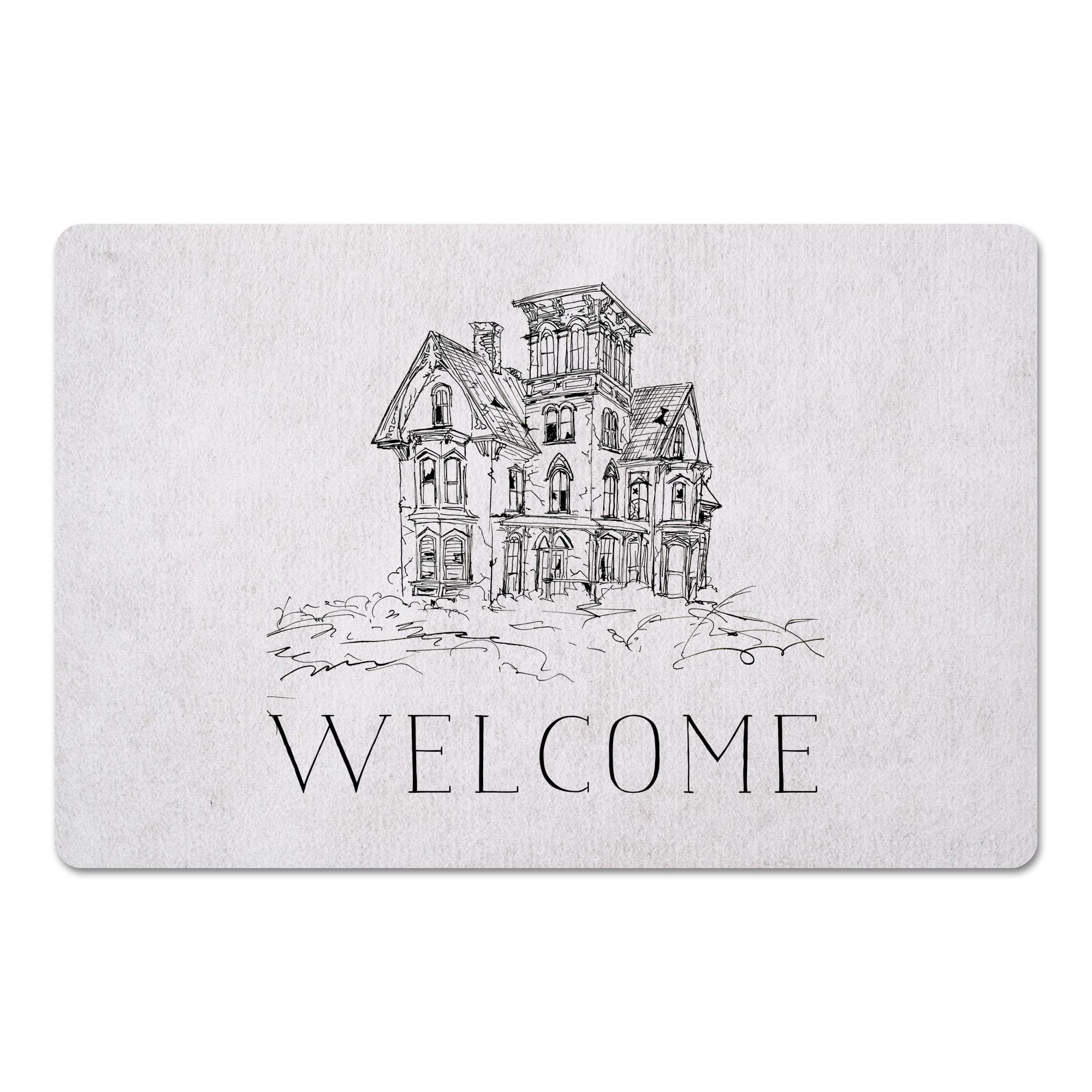 Haunted House Floor Mat