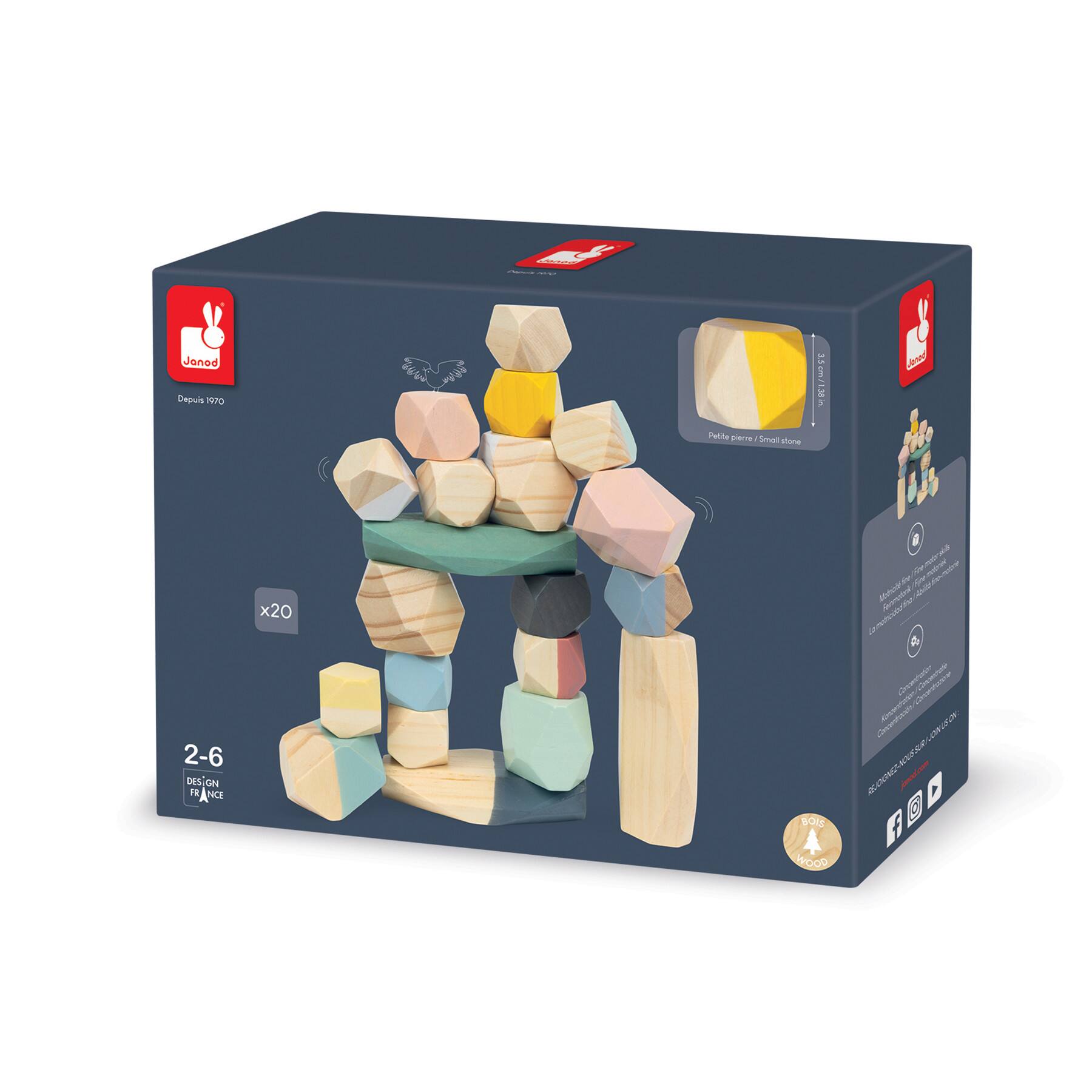 Janod® Sweet Cocoon Stacking Stones Set