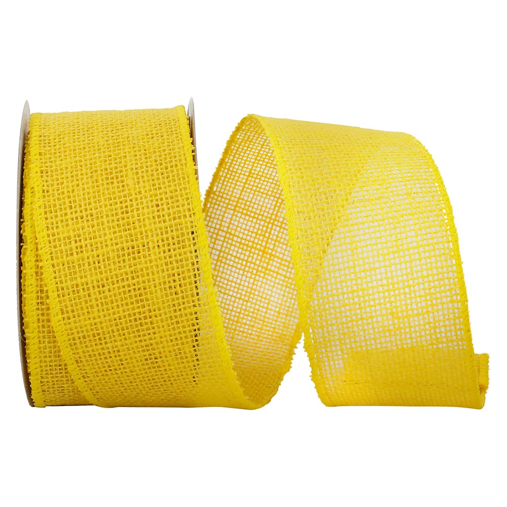 JAM Paper 2.5" x 10yd. Wired Burlap Ribbon