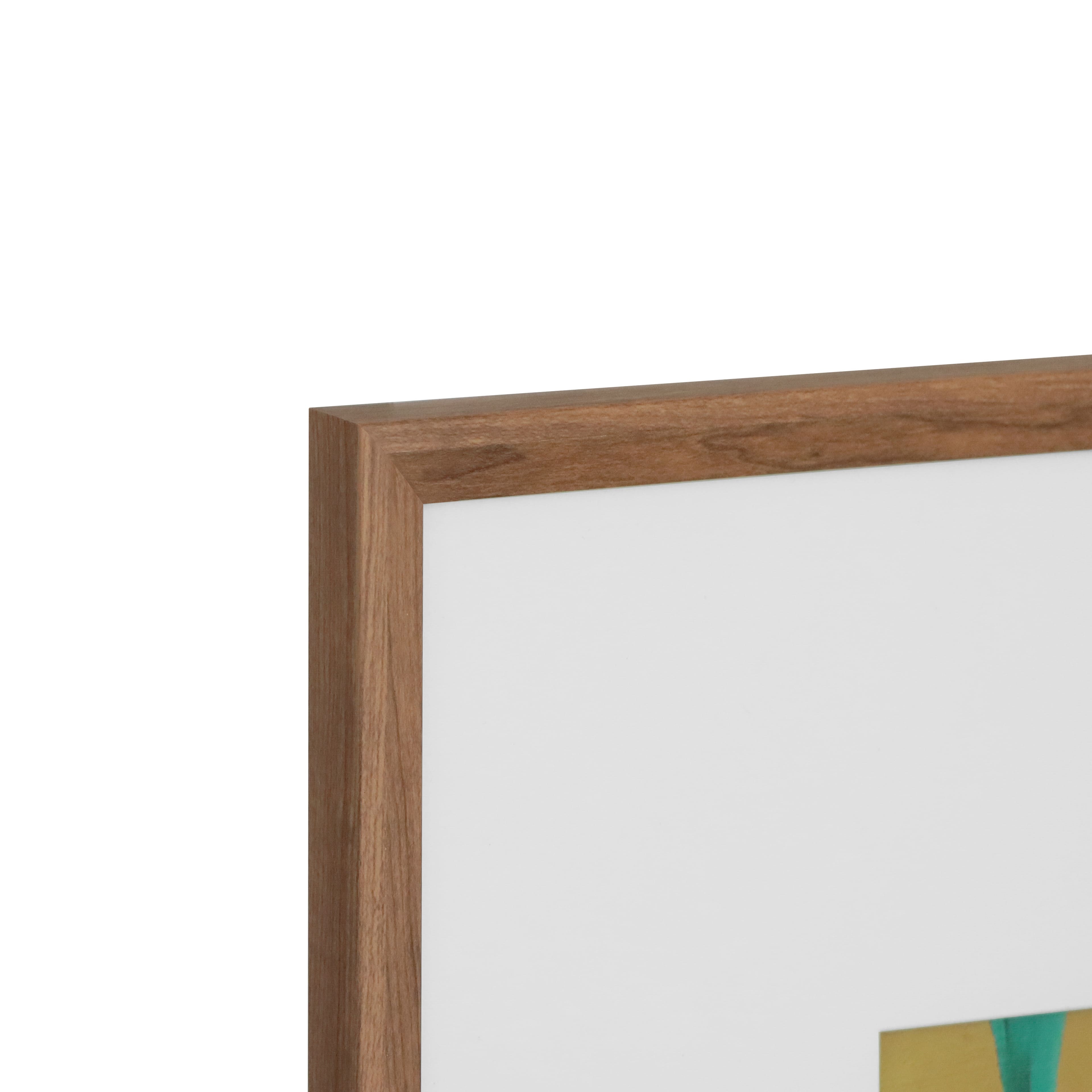 20" x 20" Vibrant Jungle Leaves Wall Décor in Woodgrain Frame by Ashland®