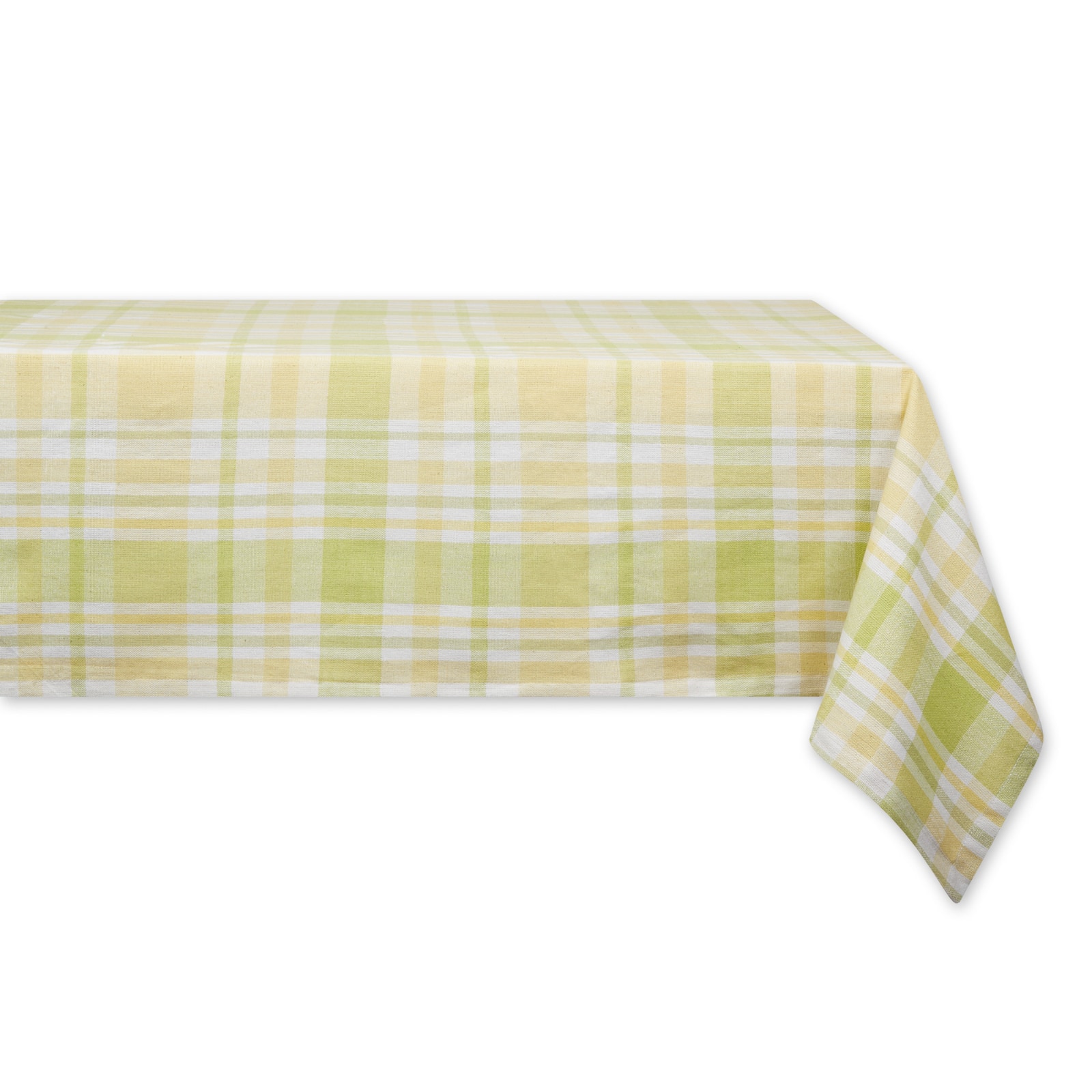 Lemon Bliss Plaid Tablecloth 52" x 52"