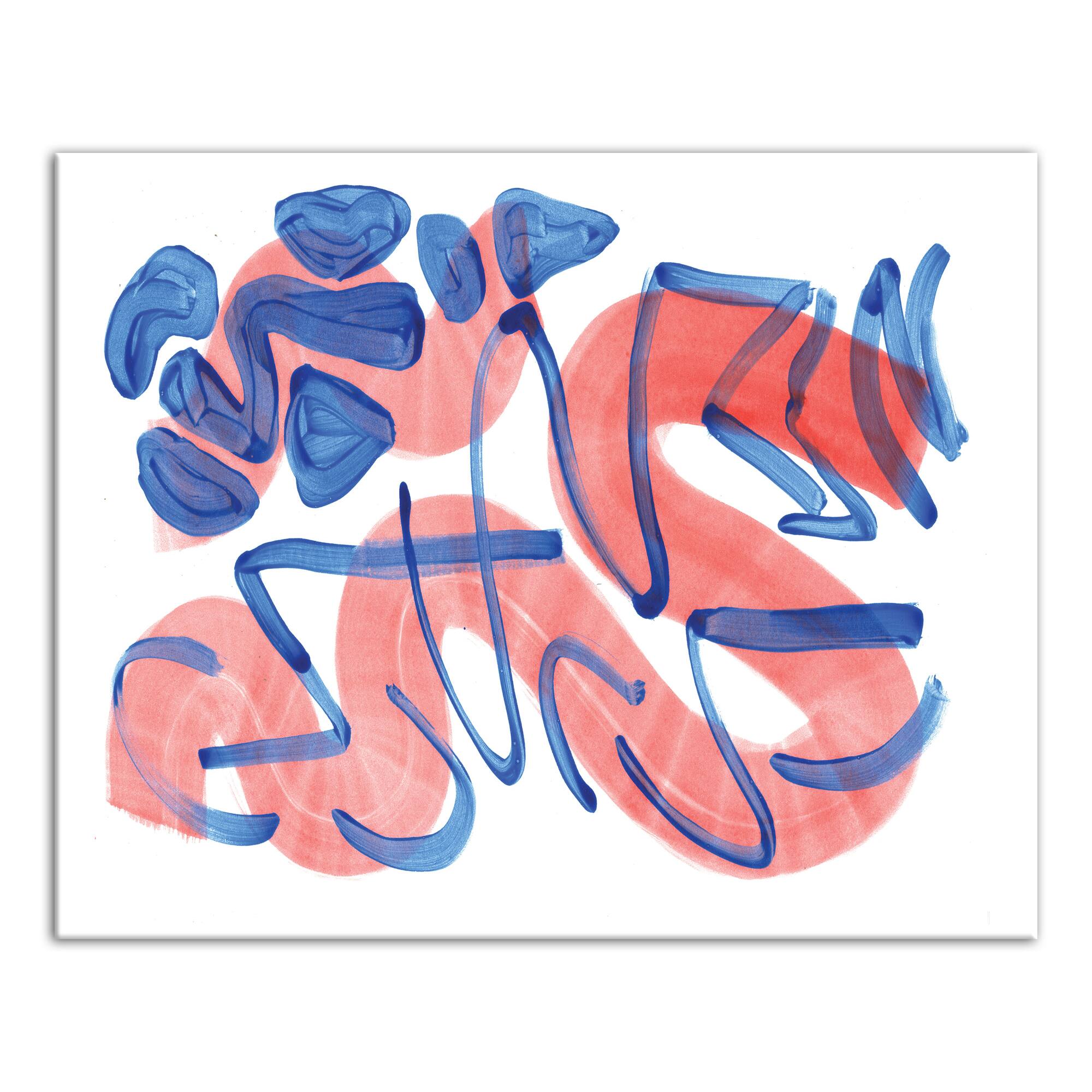 Overlapping Strokes 20" x 16" Canvas Wall Art