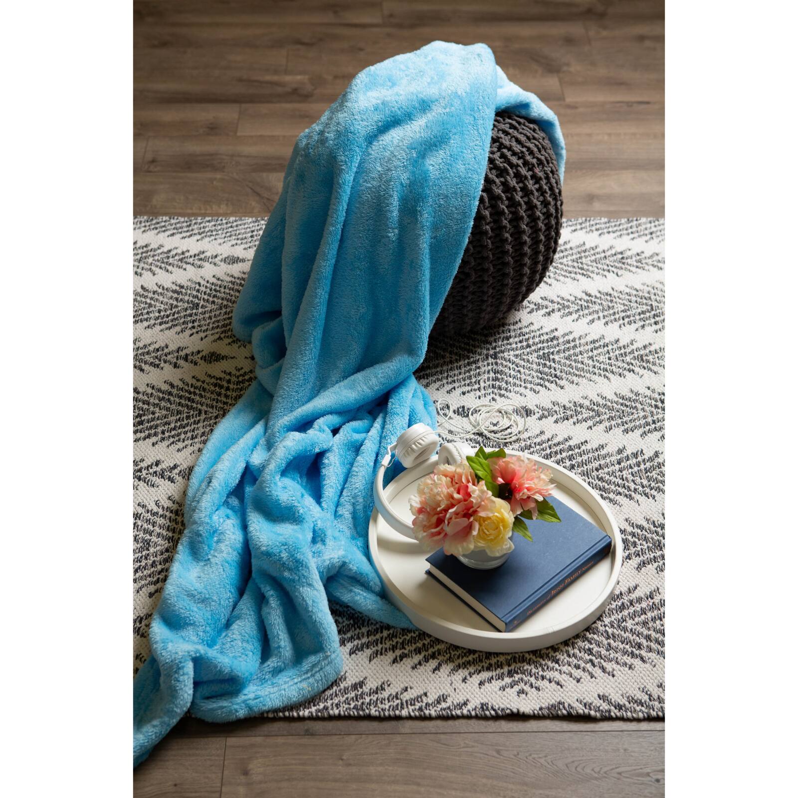 DII® Fuzzy Fleece Throw 2 Pack