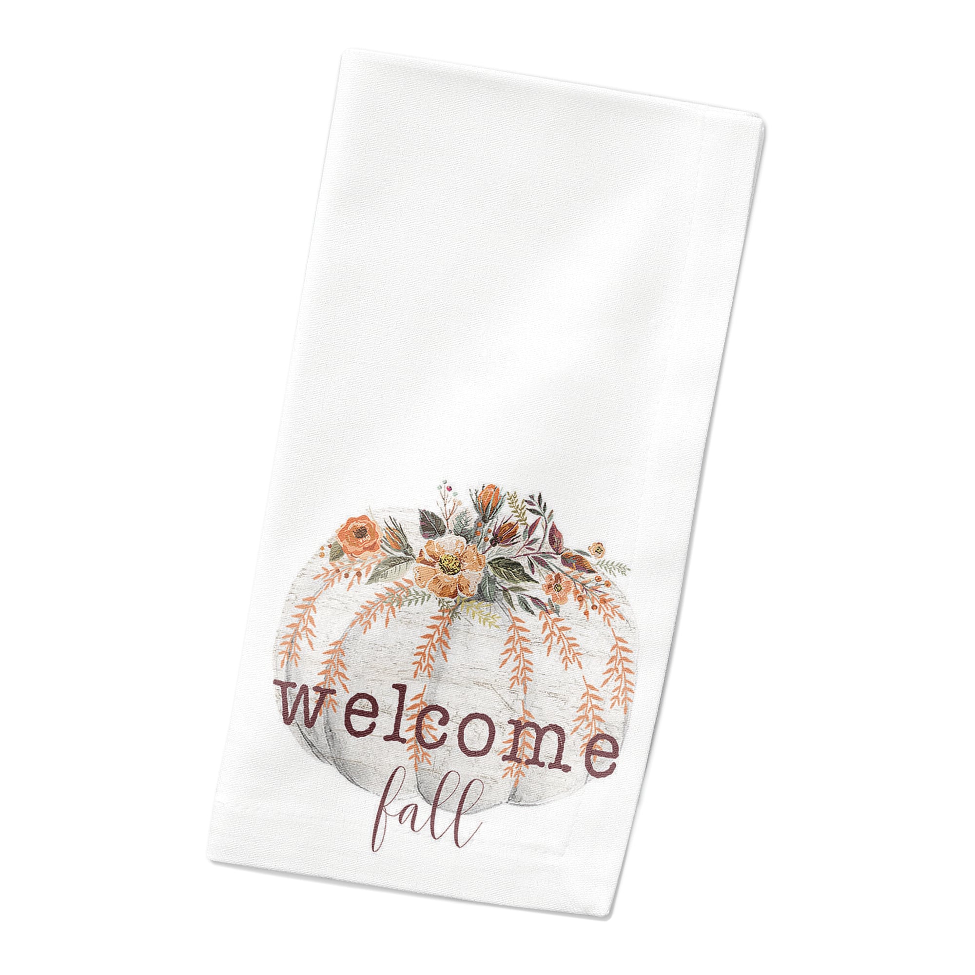 10" Wood Pumpkin Napkin