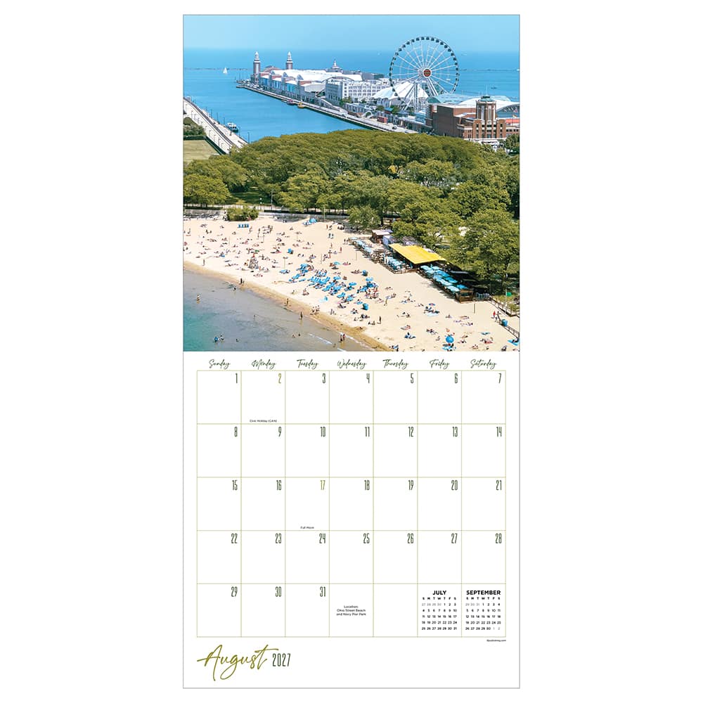 2027 Chicago Wall Calendar