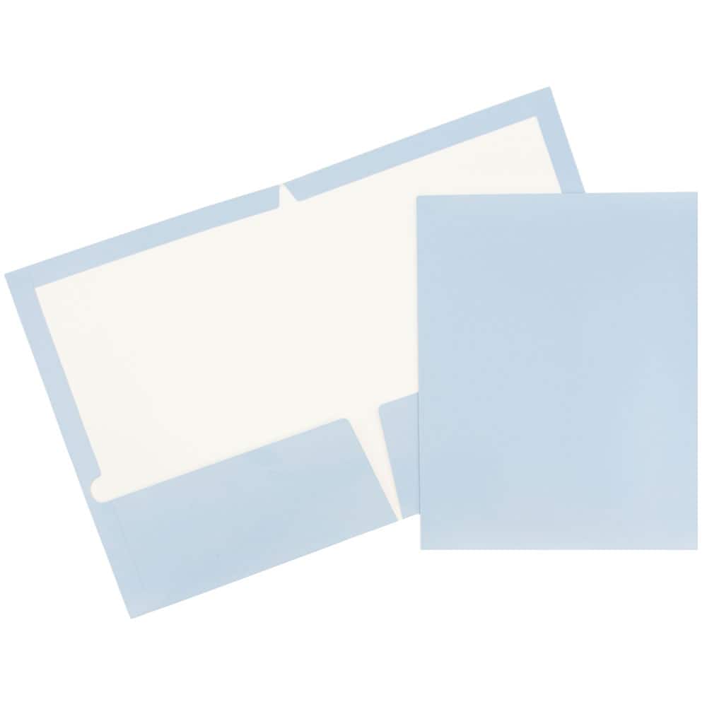 JAM Paper Glossy Laminated Two Pocket Folders