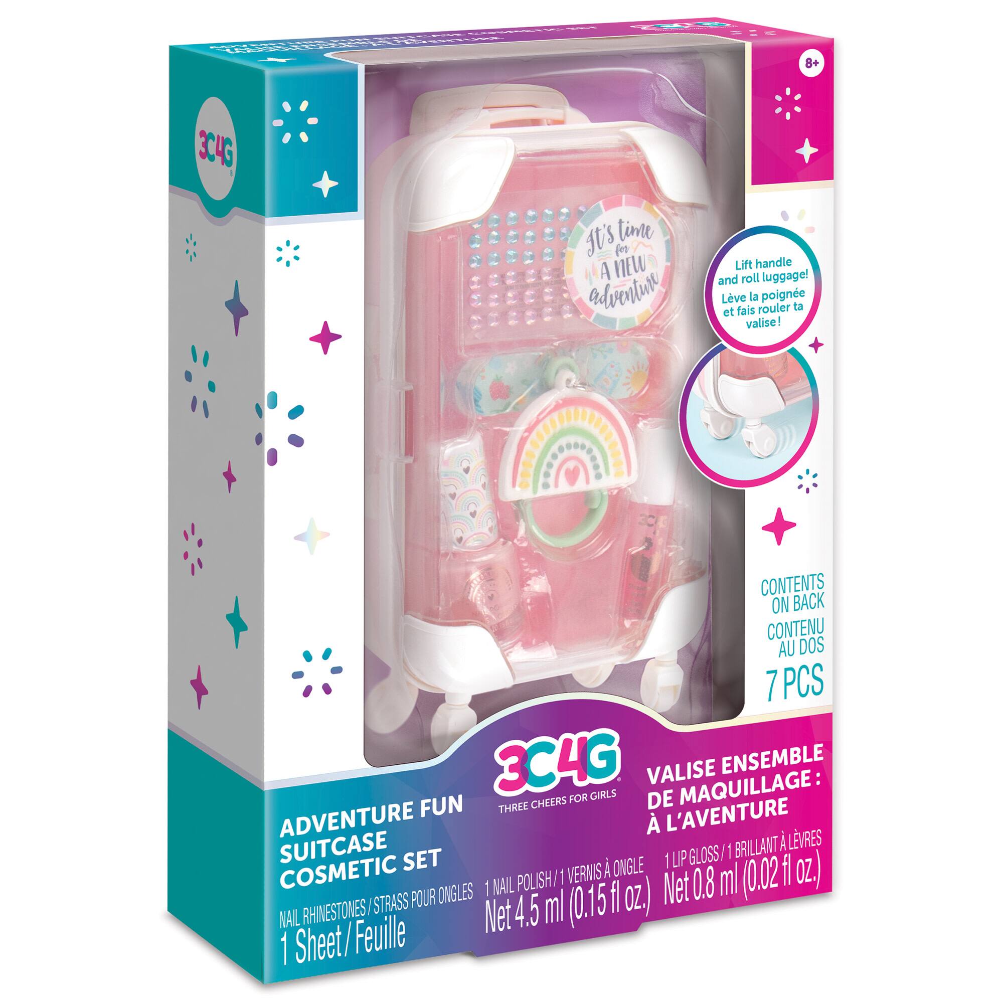 Make It Real™ 3C4G® Adventure Fun Suitcase Cosmetic Set