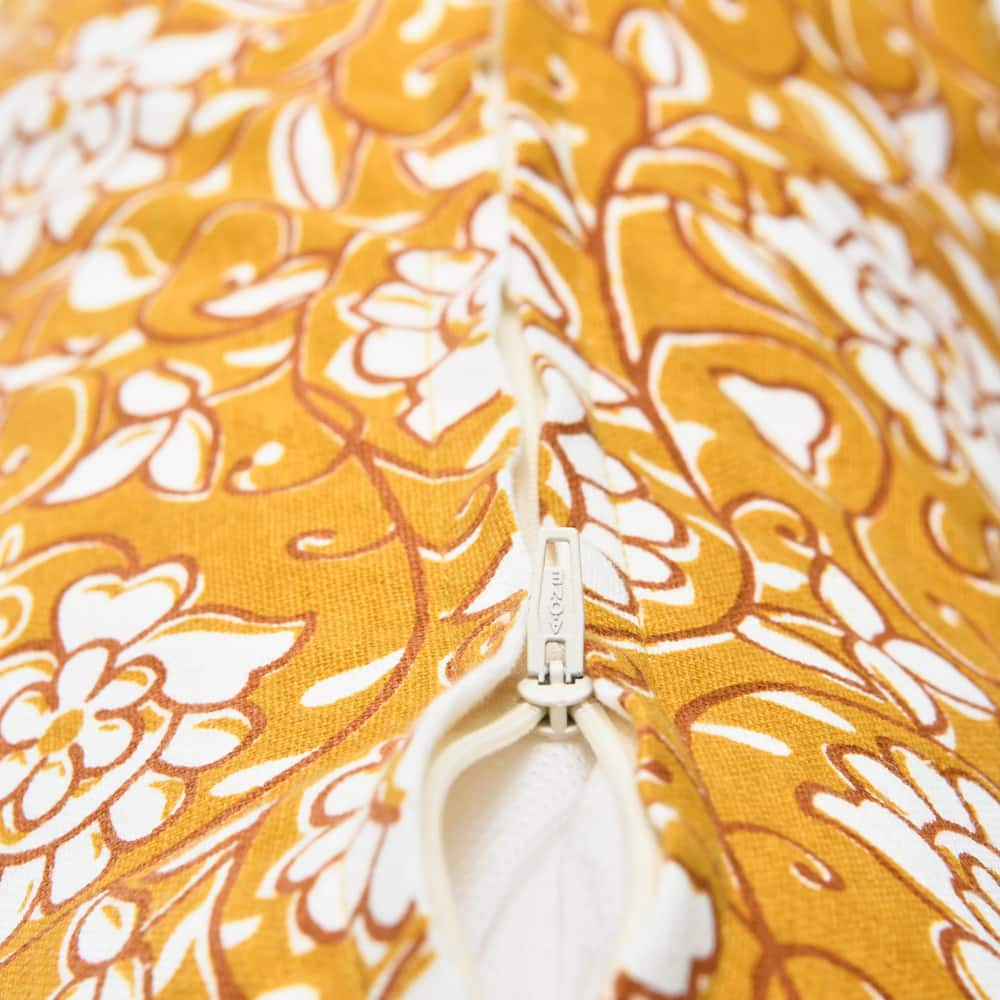 Hello Honey® Yellow Floral Paisley Pillow Cover