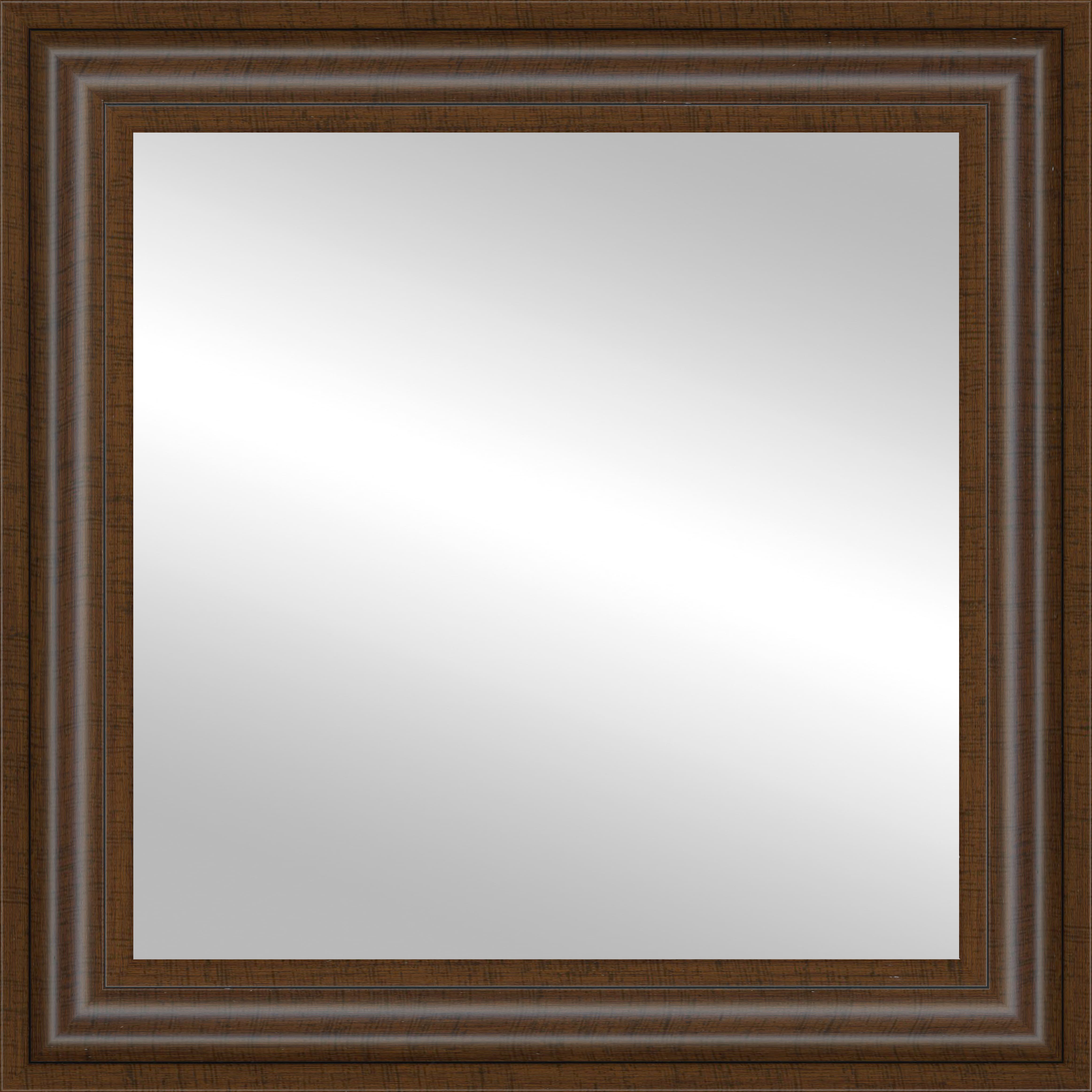 Timeless Frames® Wright 12" x 12" Walnut Framed Mirror
