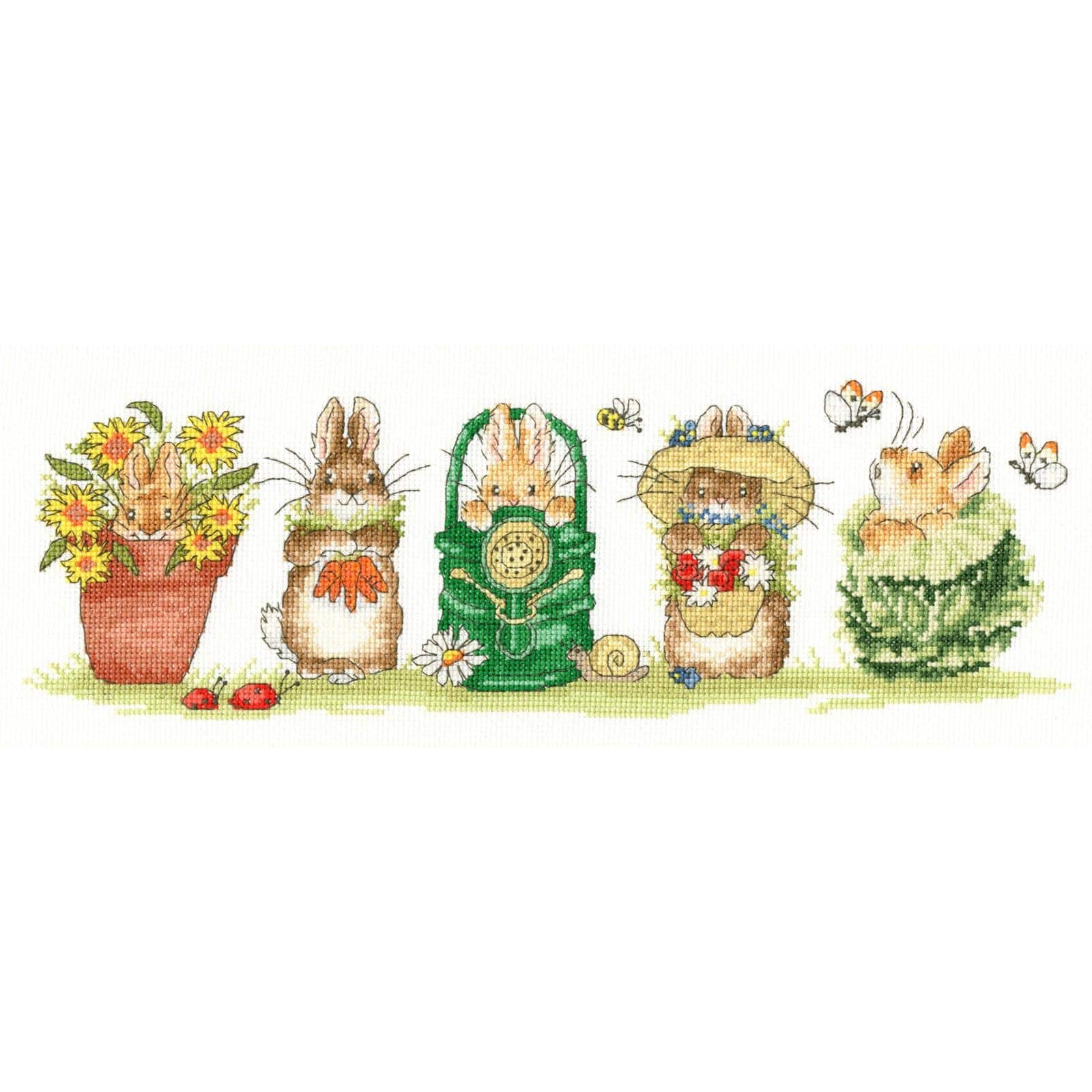 Bothy Threads Garden Helpers Counted Cross Stitch Kit
