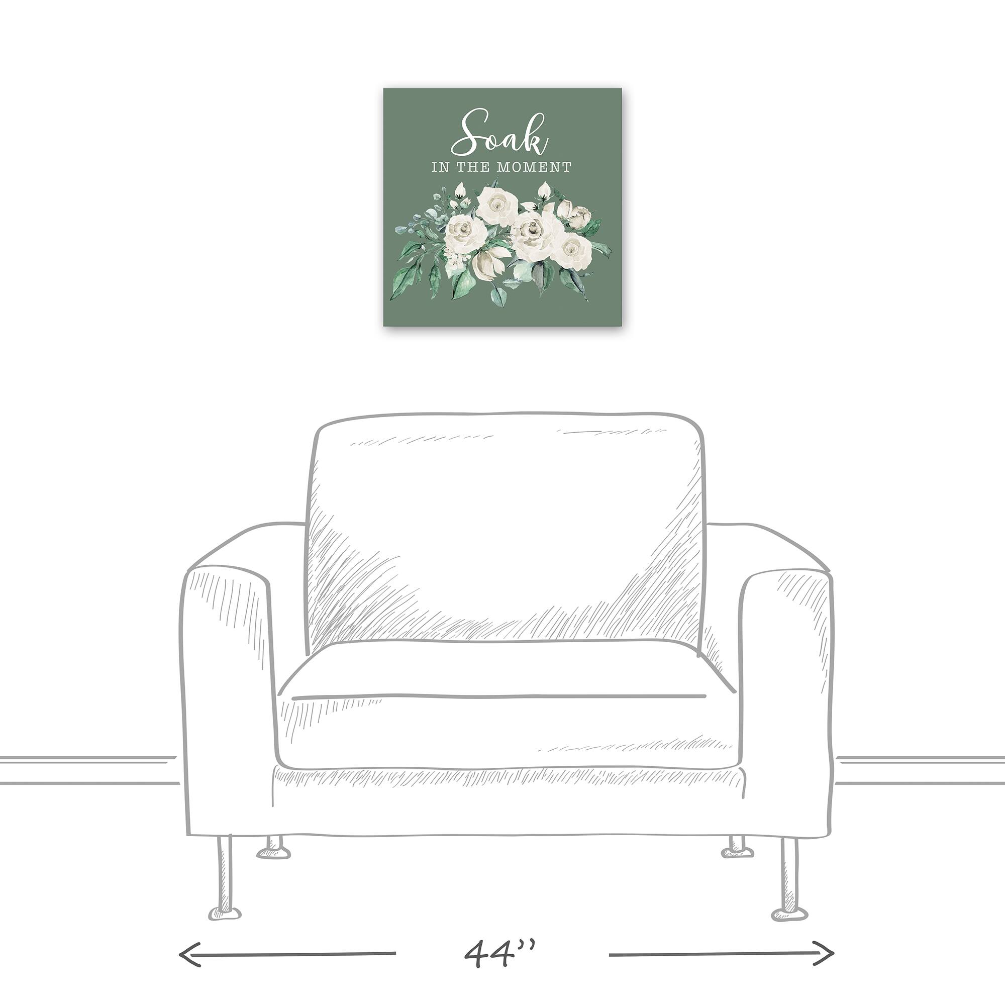 Soak In The Moment 16" x 16" Canvas Wall Art
