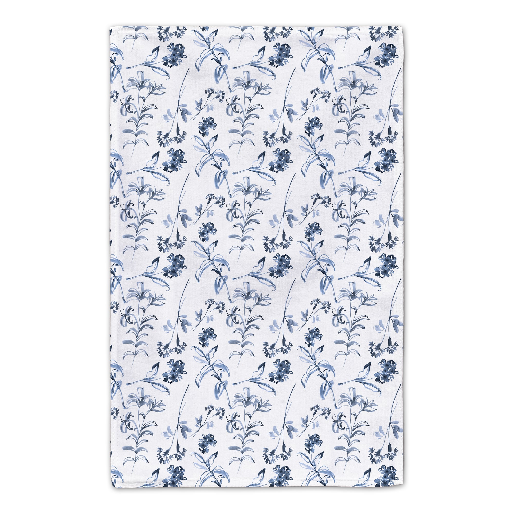 Hello Spring Blue Floral Tea Towel Set