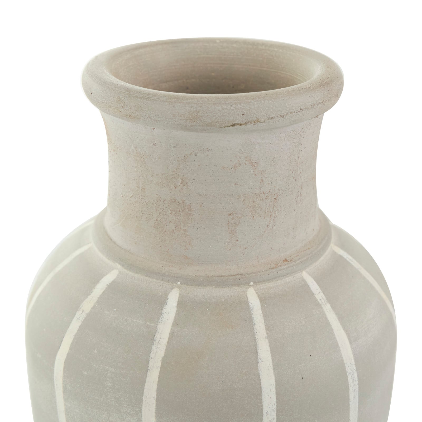 15" Blue & Gray Ceramic Abstract Ombre Drip Vase