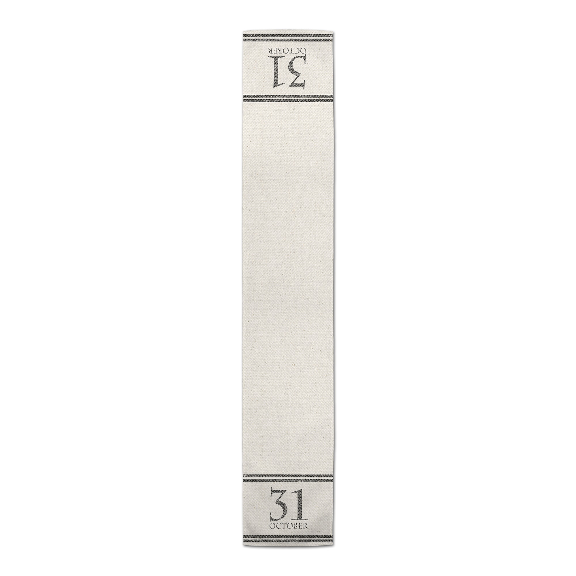 72" Oct Linen Stripes Twill Table Runner