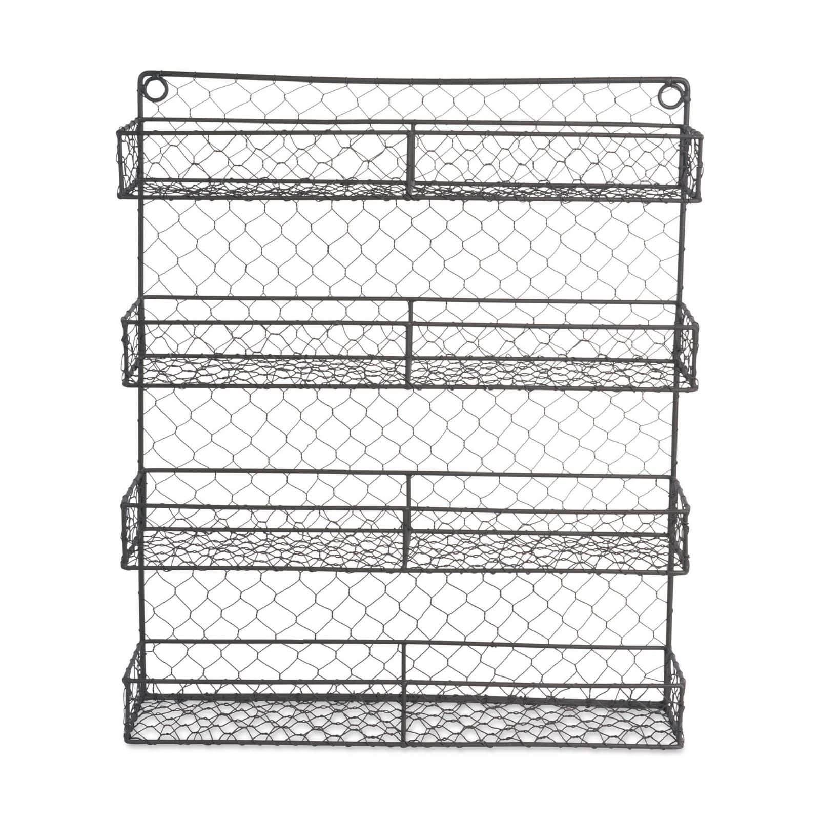 DII® 20" Double Wide 4 Row Chicken Wire Spice Rack