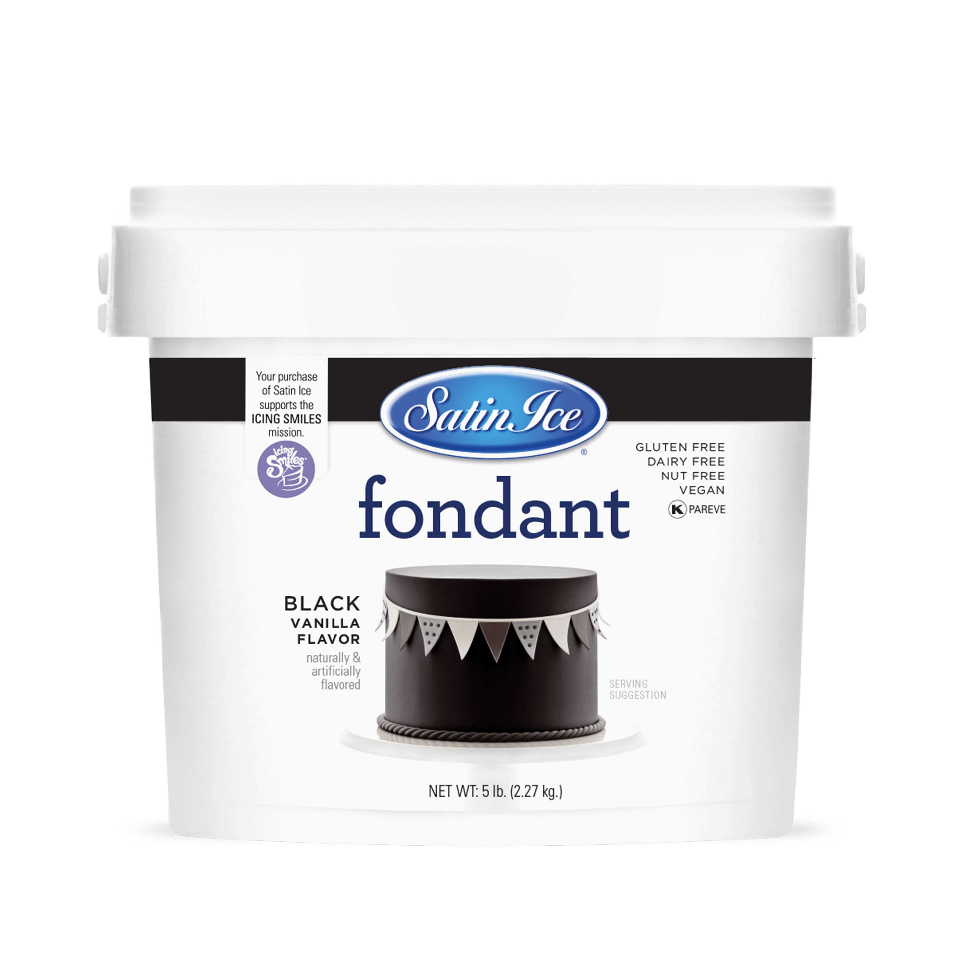 Satin Ice™ Black Vanilla Fondant, 5lb.