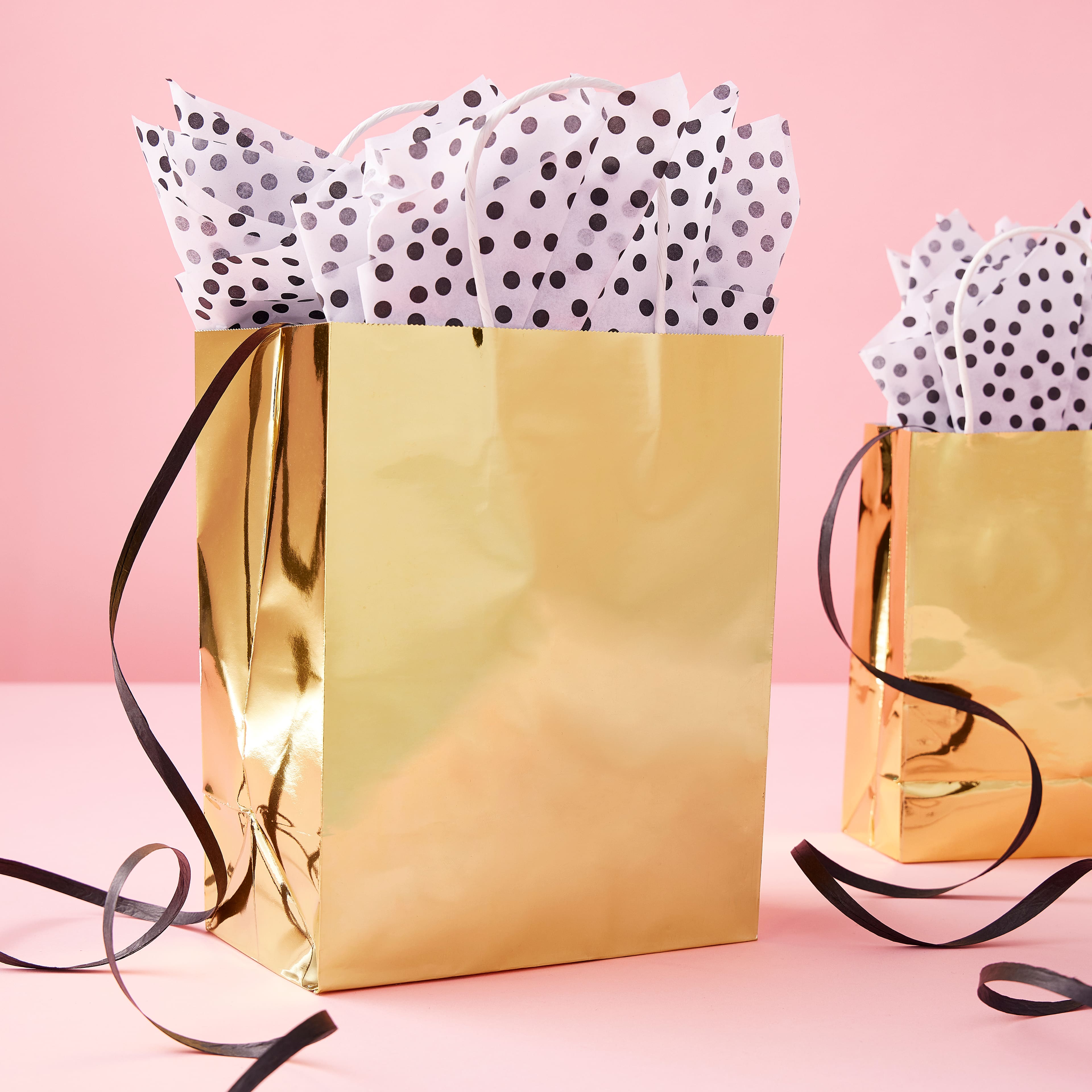 6 Packs: 13 ct. (78 total) Medium Gold Gift Bag Value Pack by Celebrate It™