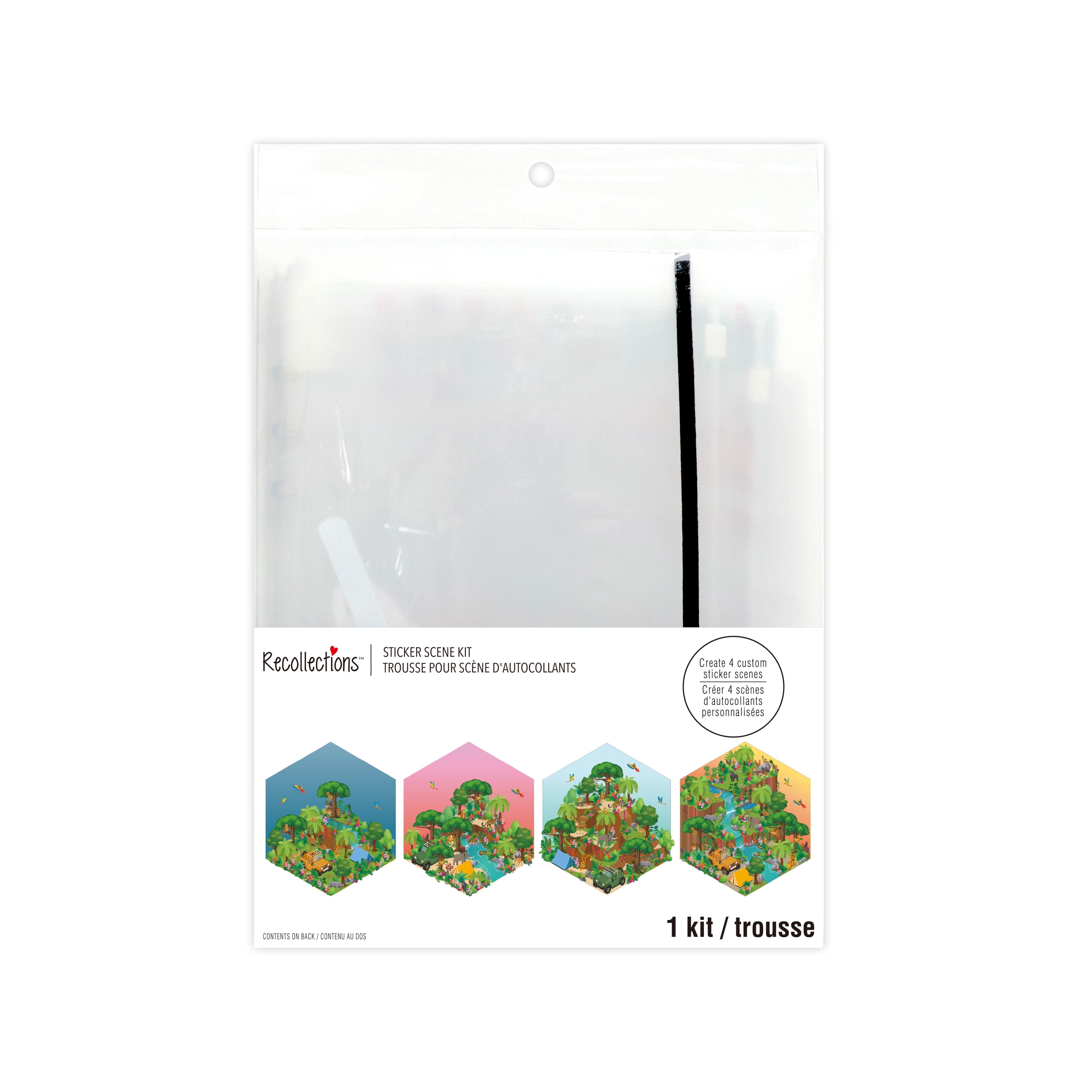Pink Jungle Sticker Scene Kit by Recollections™