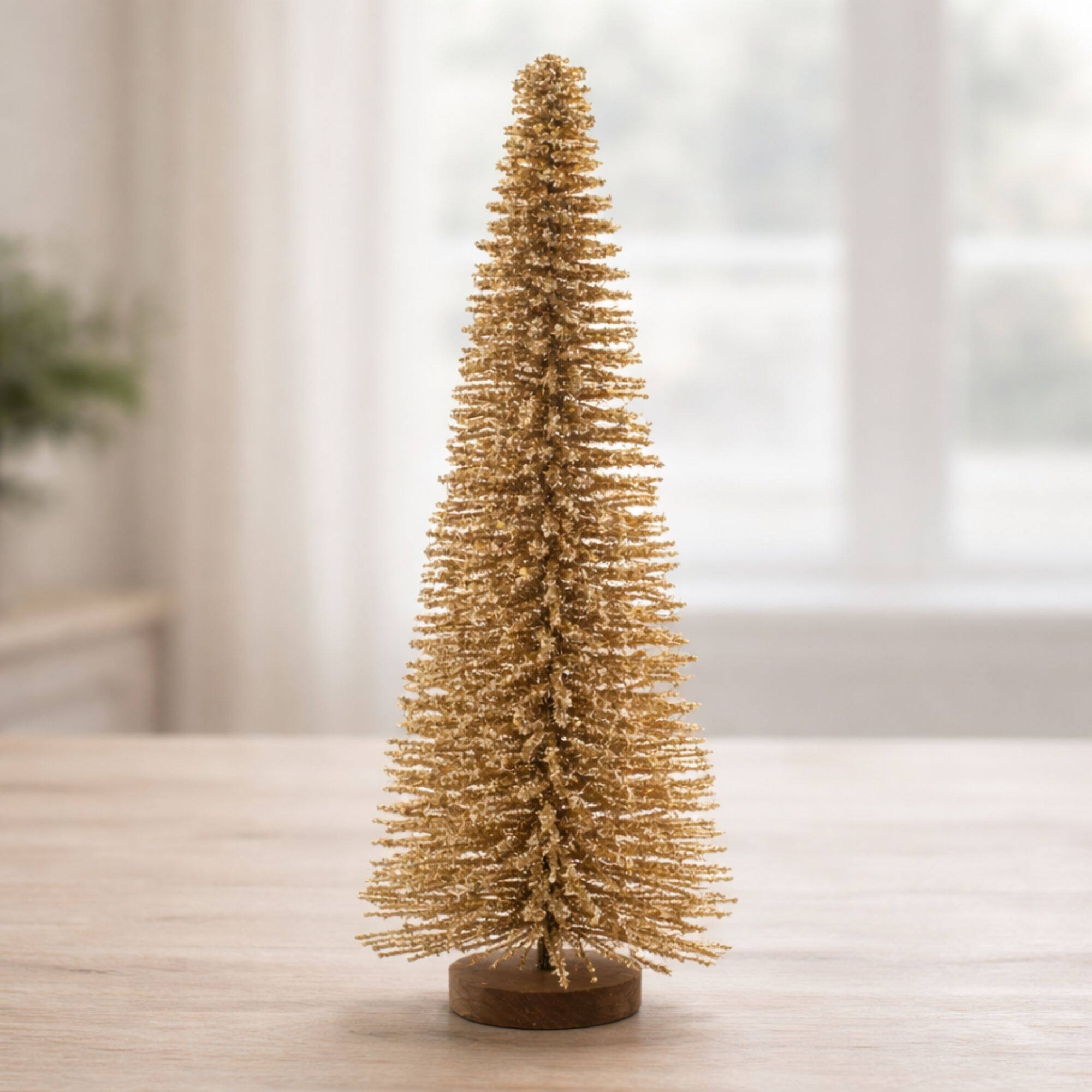 Melrose 23.5" Glitter Iron Christmas Tree