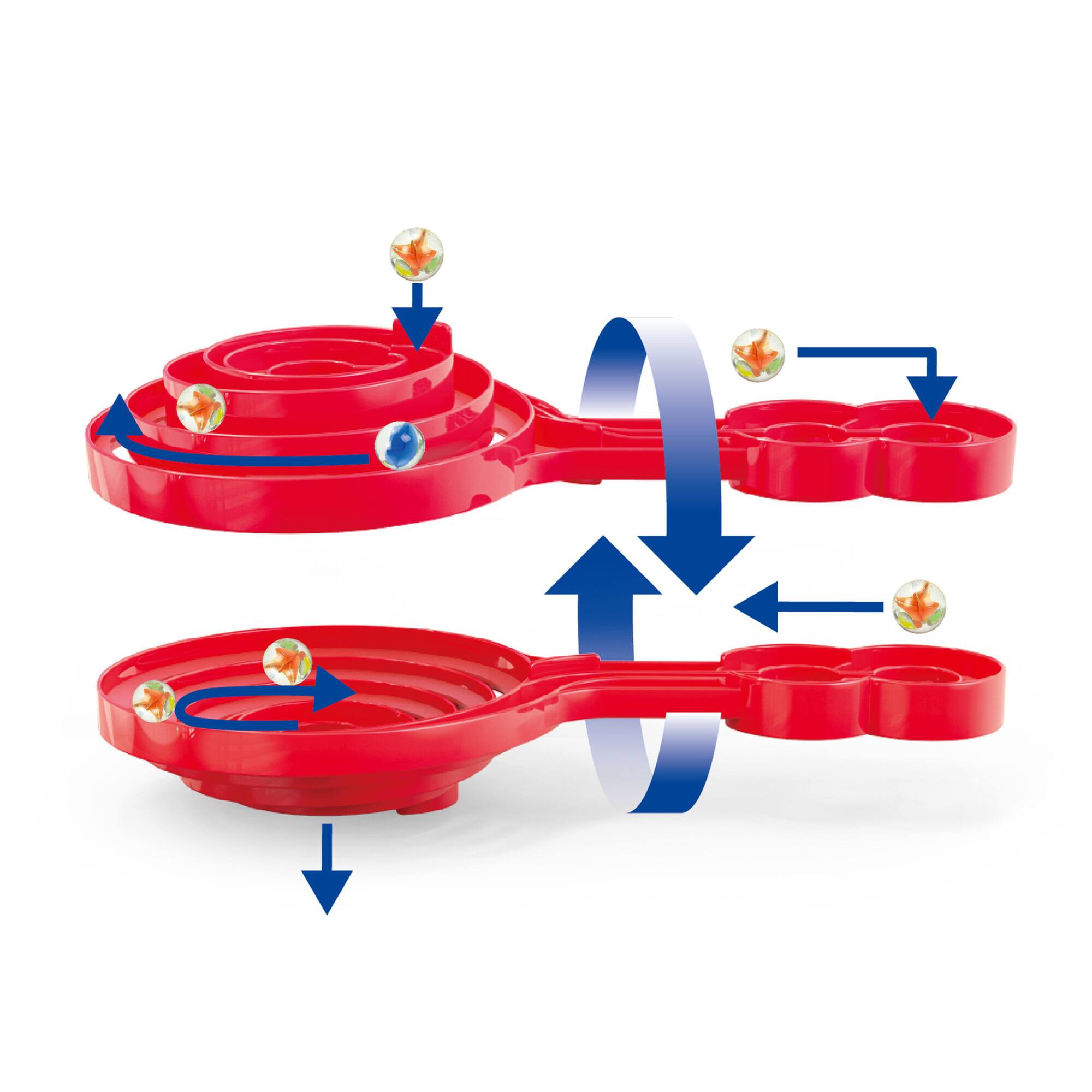Hape Quadrilla Wooden Super Spiral Marble Run Construction Set