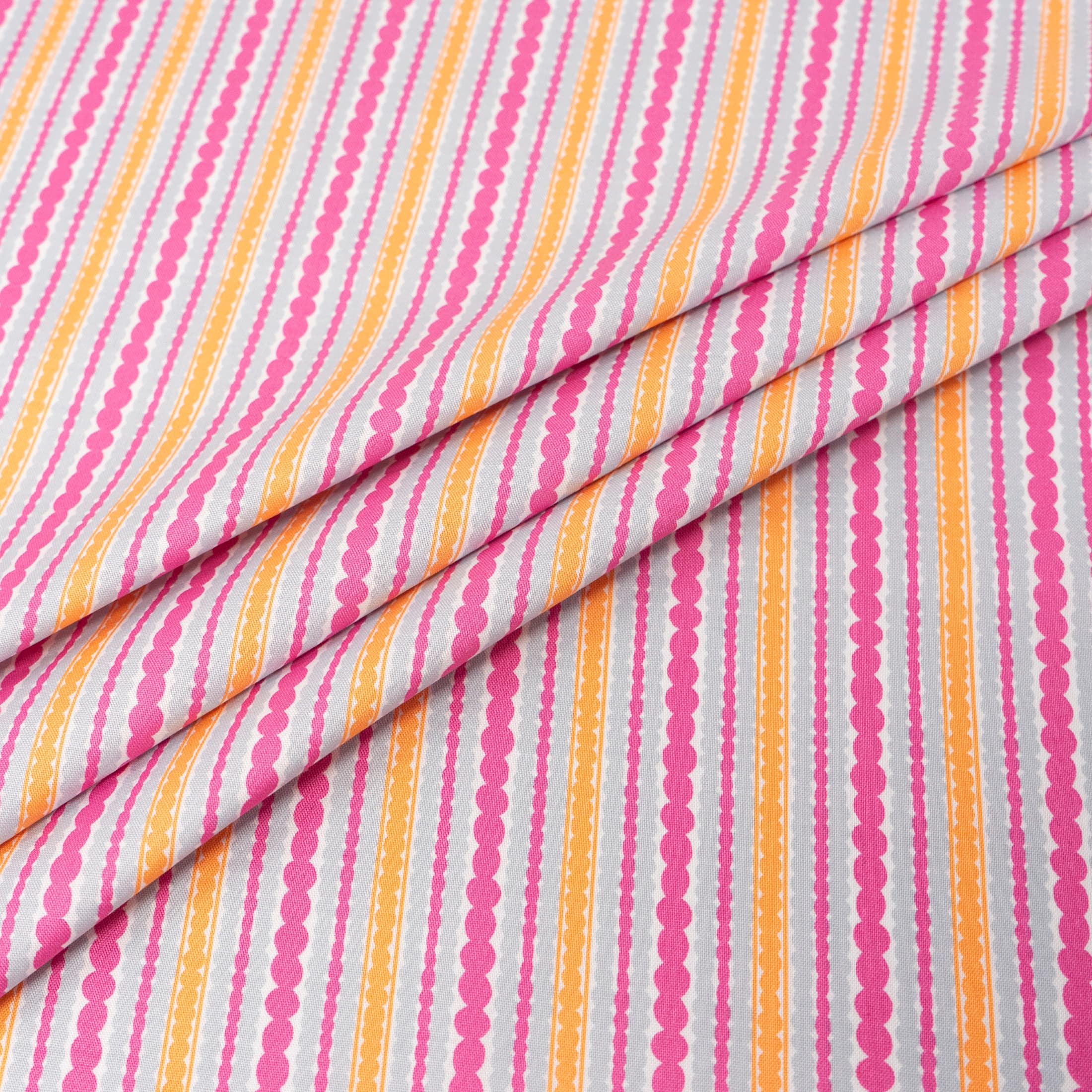 Stitch & Sparkle Dotstripe Modern Scandinavian Cotton Fabric