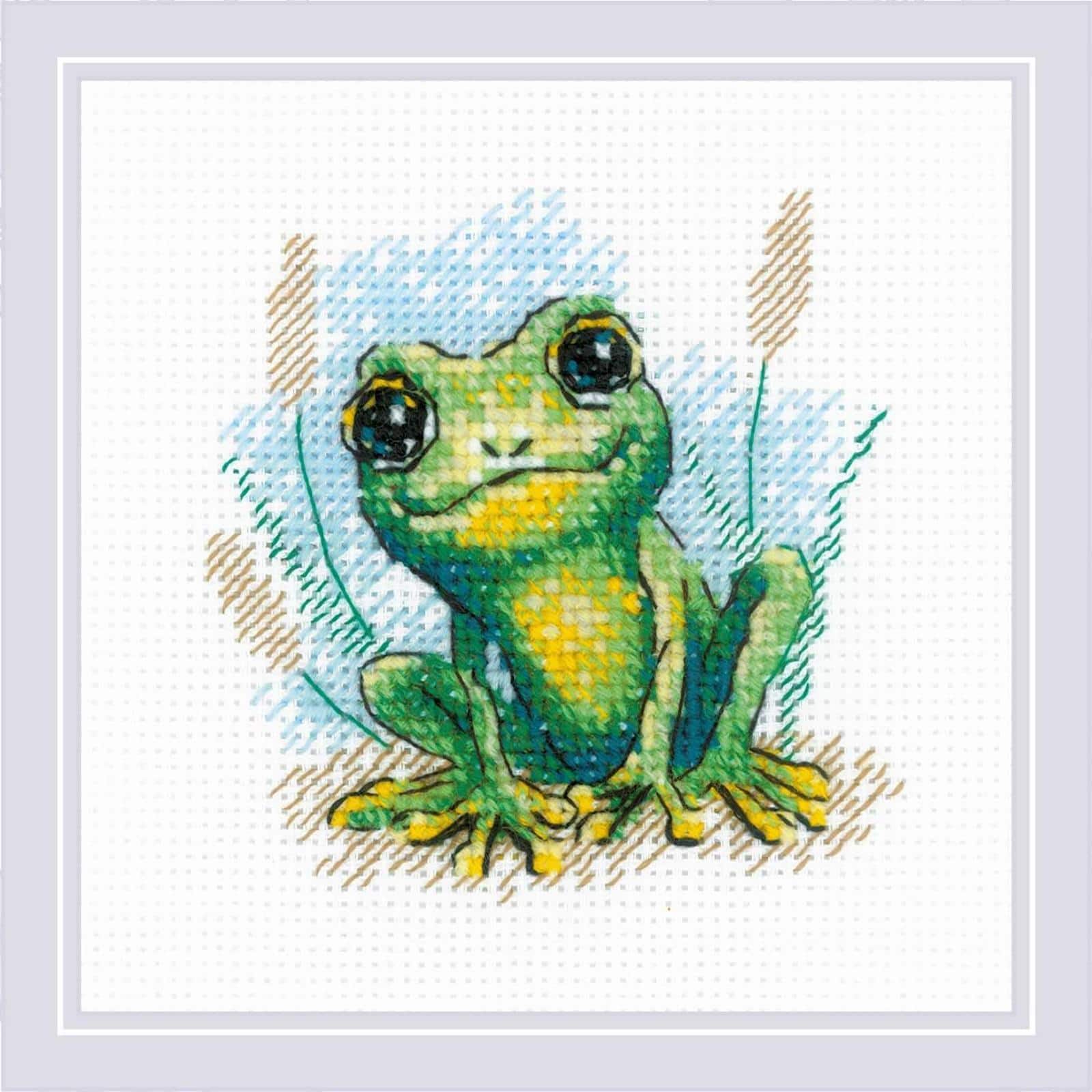 RIOLIS Little Frog Counted Cross Stitch Kit