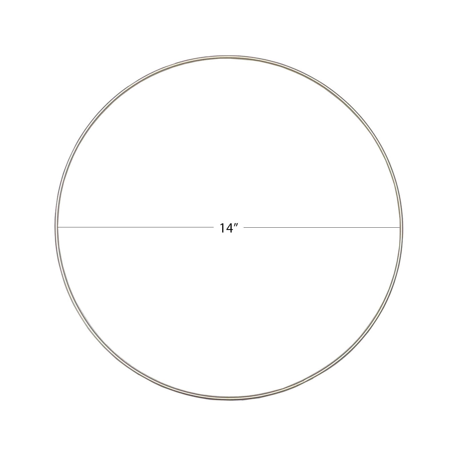 14" Gold Metal Wire Floral Hoop by Ashland®