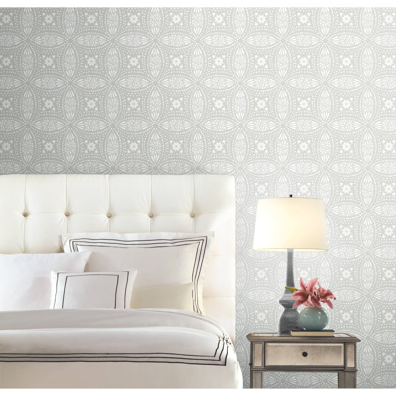 RoomMates Overlapping Medallions Peel & Stick Wallpaper