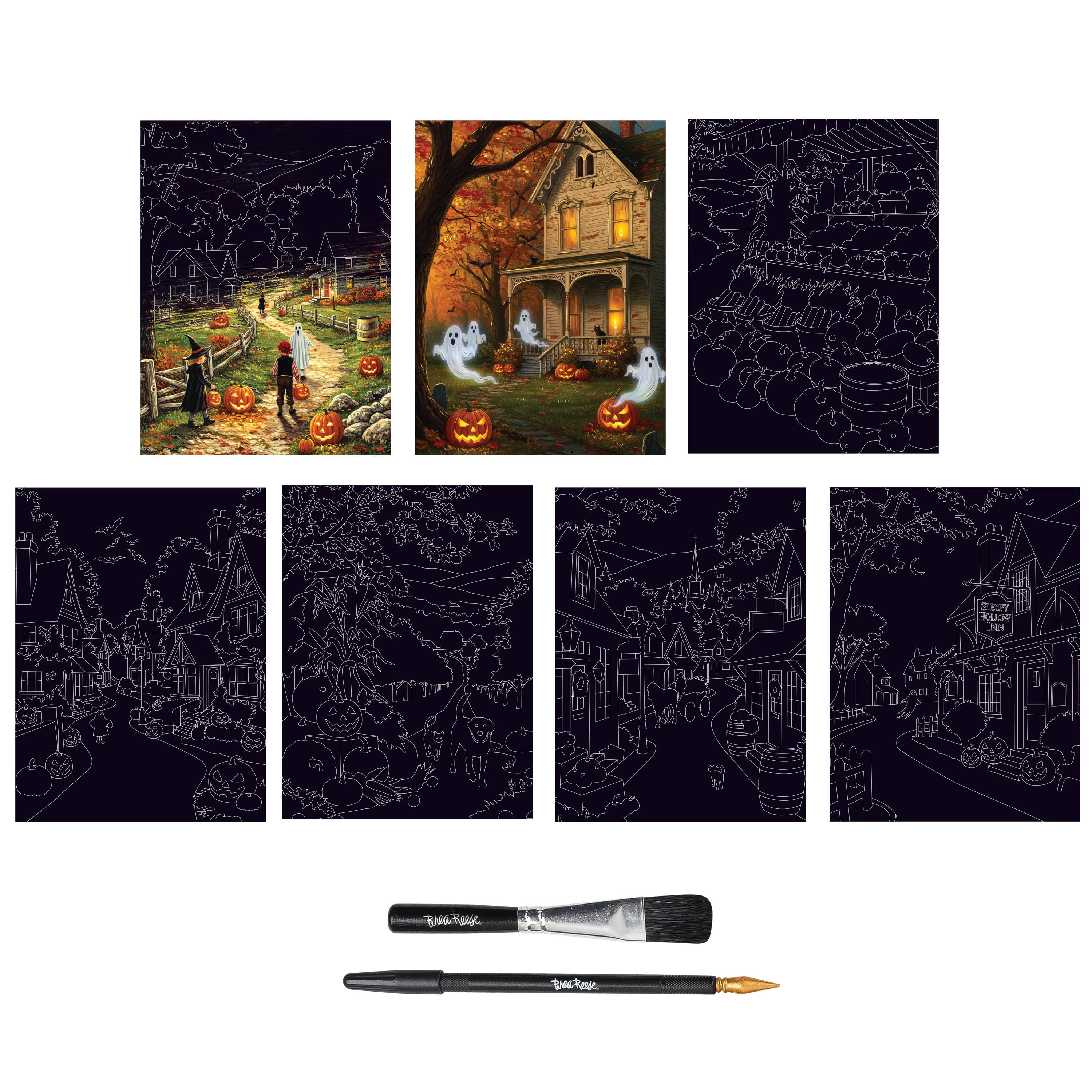 Brea Reese® 6" x 8" Hometown Halloween Scratch Art Paper Pad