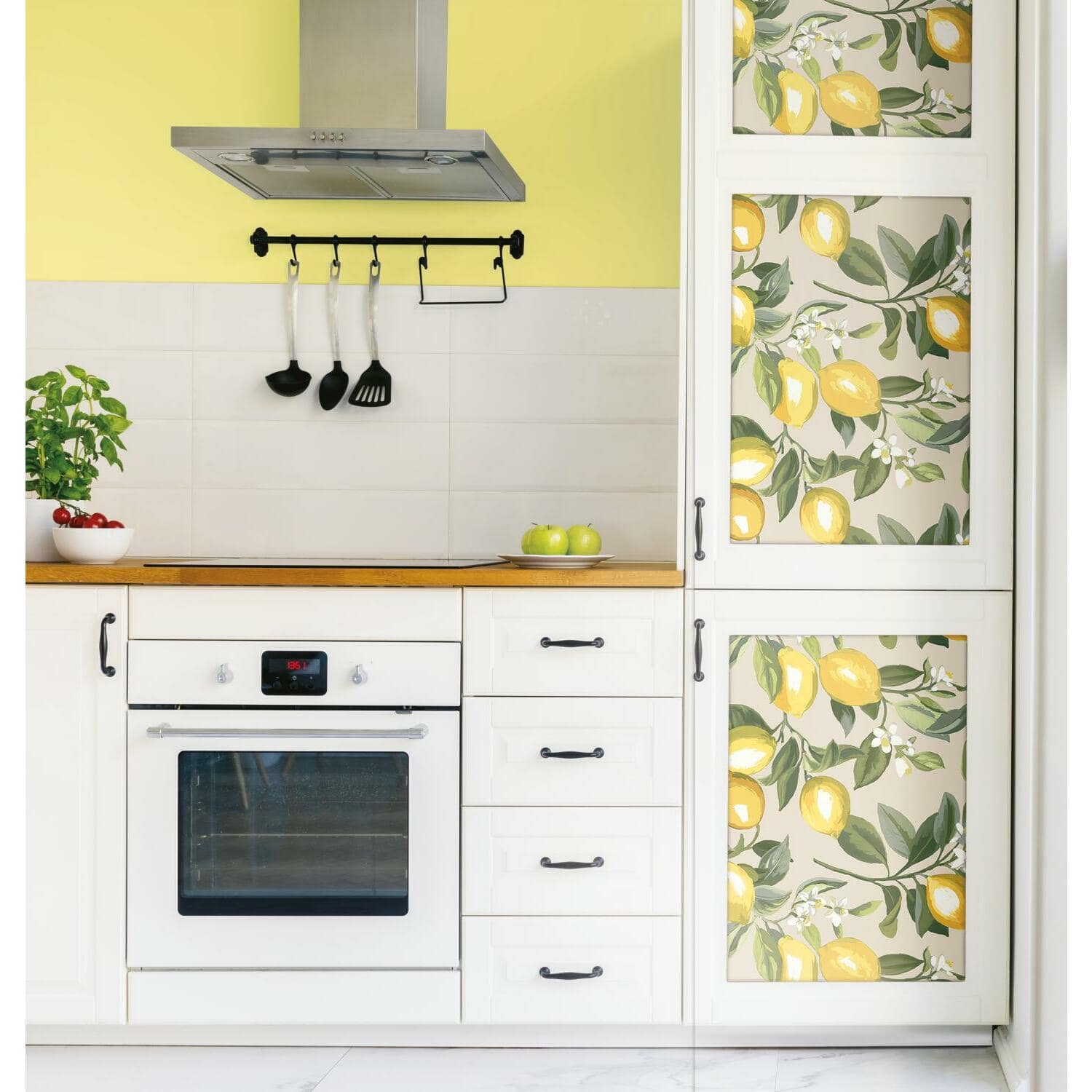 RoomMates Lemon Zest Peel & Stick Wallpaper