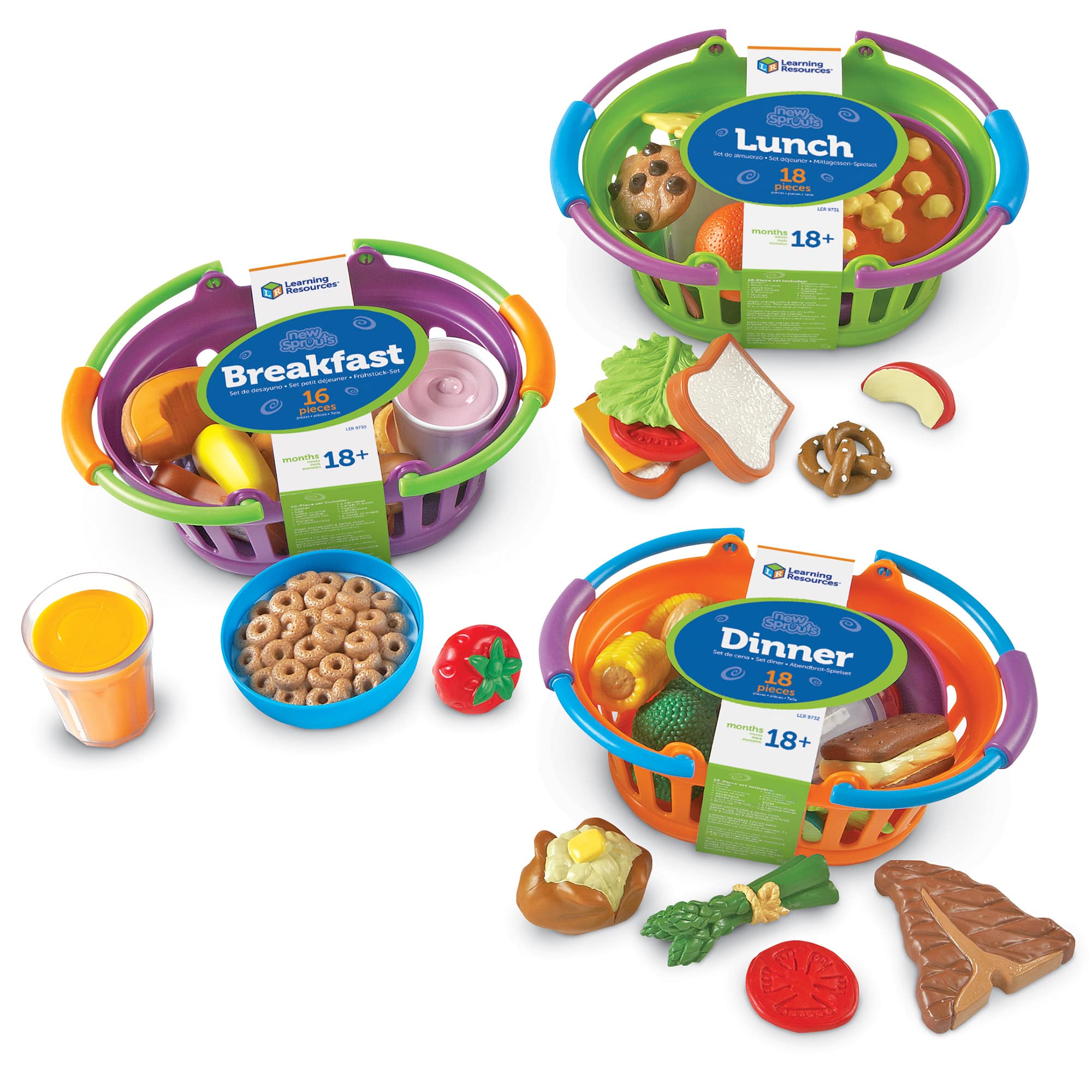 Learning Resources New Sprouts Breakfast, Lunch & Dinner Bundle