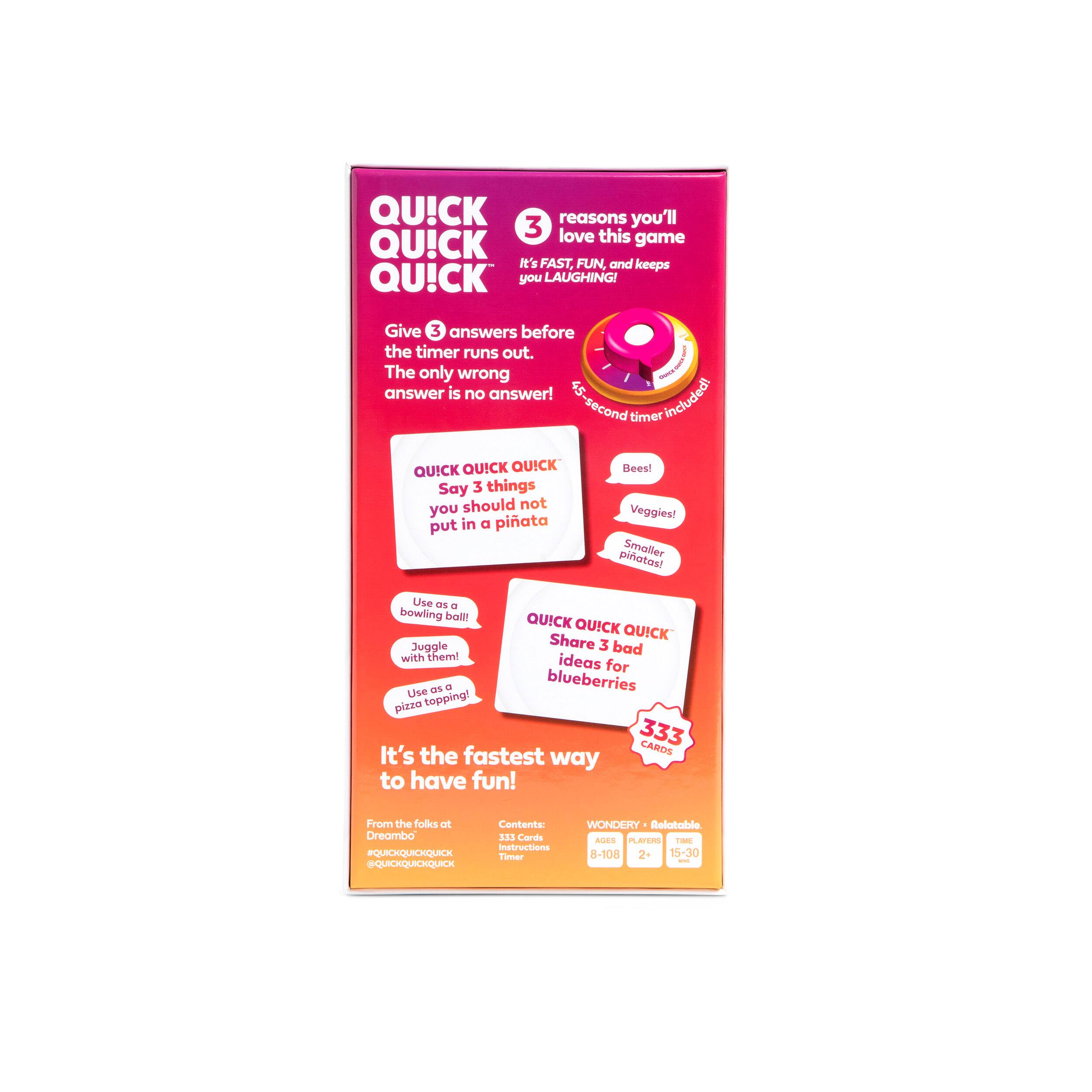 Quick Quick Quick Party Game