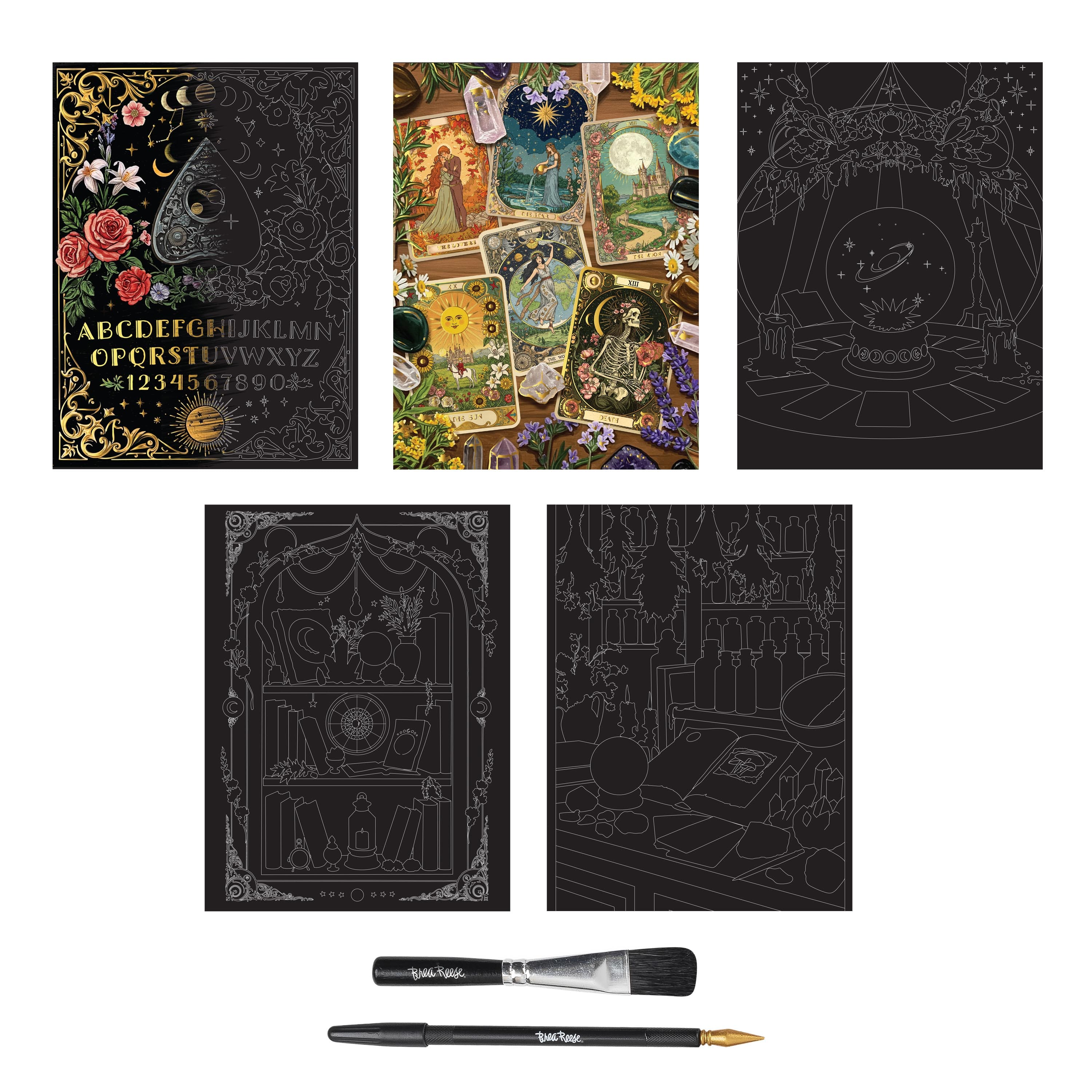 Brea Reese® 9" x 12" Fortune Teller Scratch Art Paper Pad