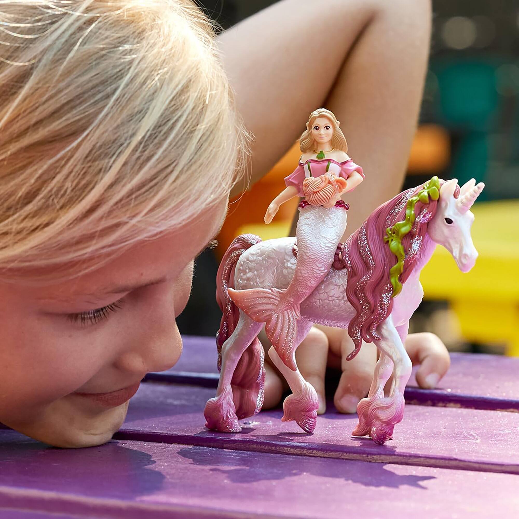 schleich® Bayala® Mermaid Feya Riding Underwater Unicorn Playset