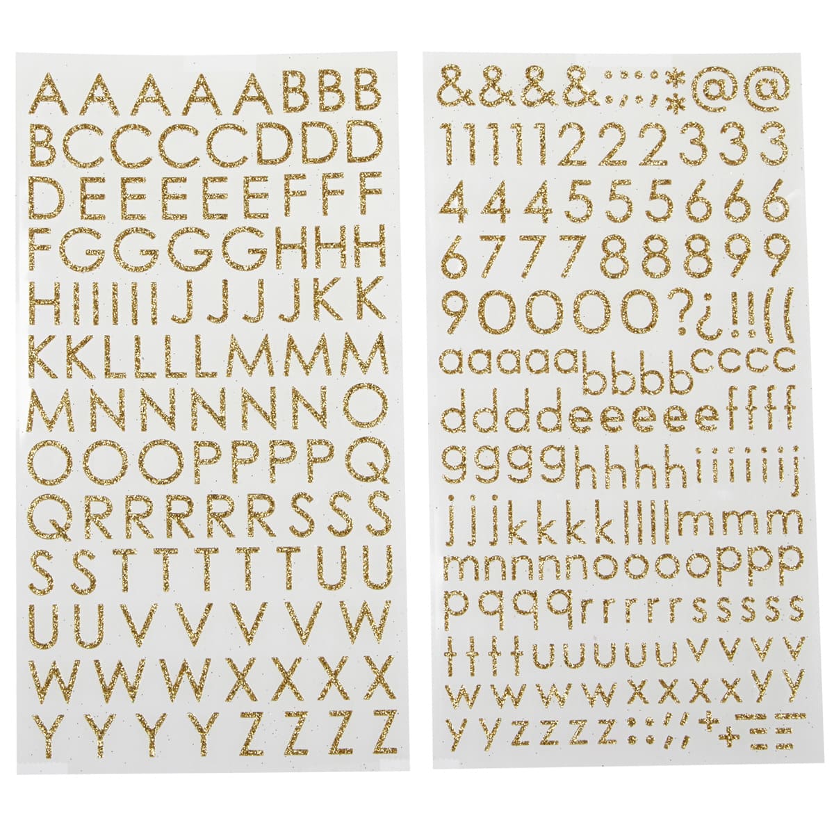 Glitter Block Alphabet Stickers by Recollections