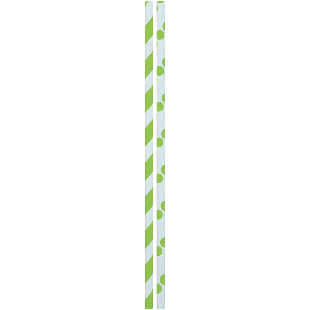 JAM Paper Stripes & Dots Paper Straws