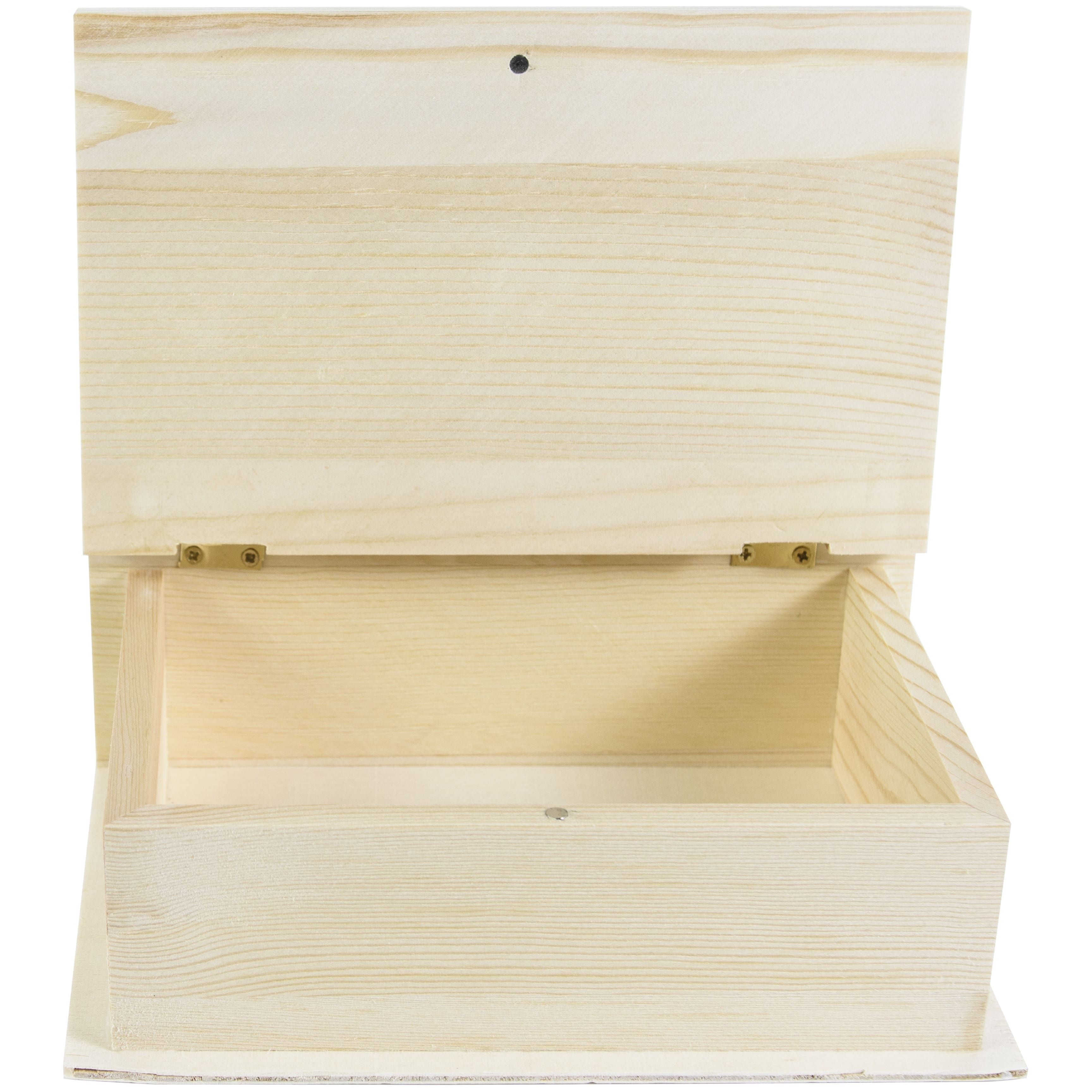 Multicraft Wood Keepsake Book Box