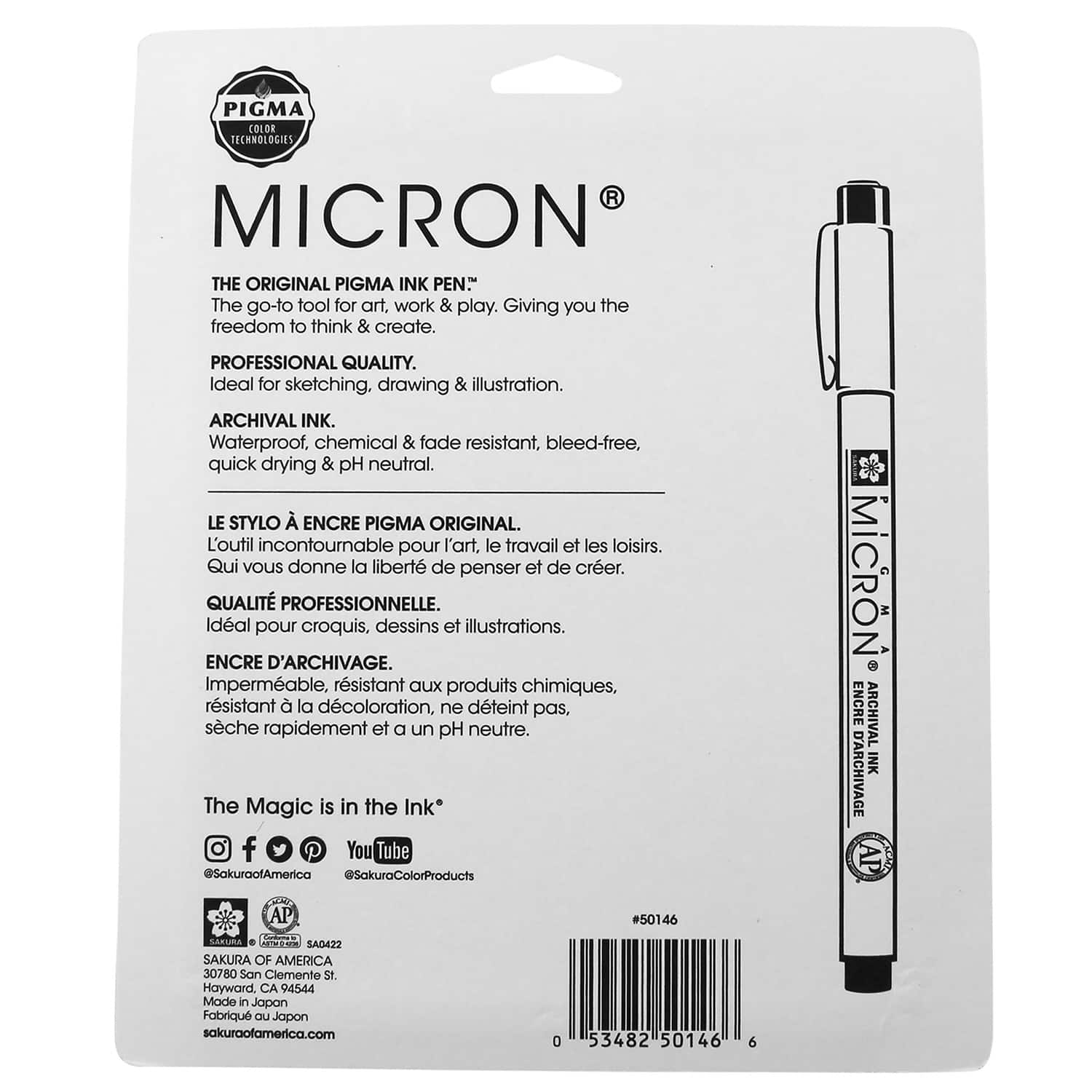Pigma® Micron® Black & Grays Fine Line Pen Set