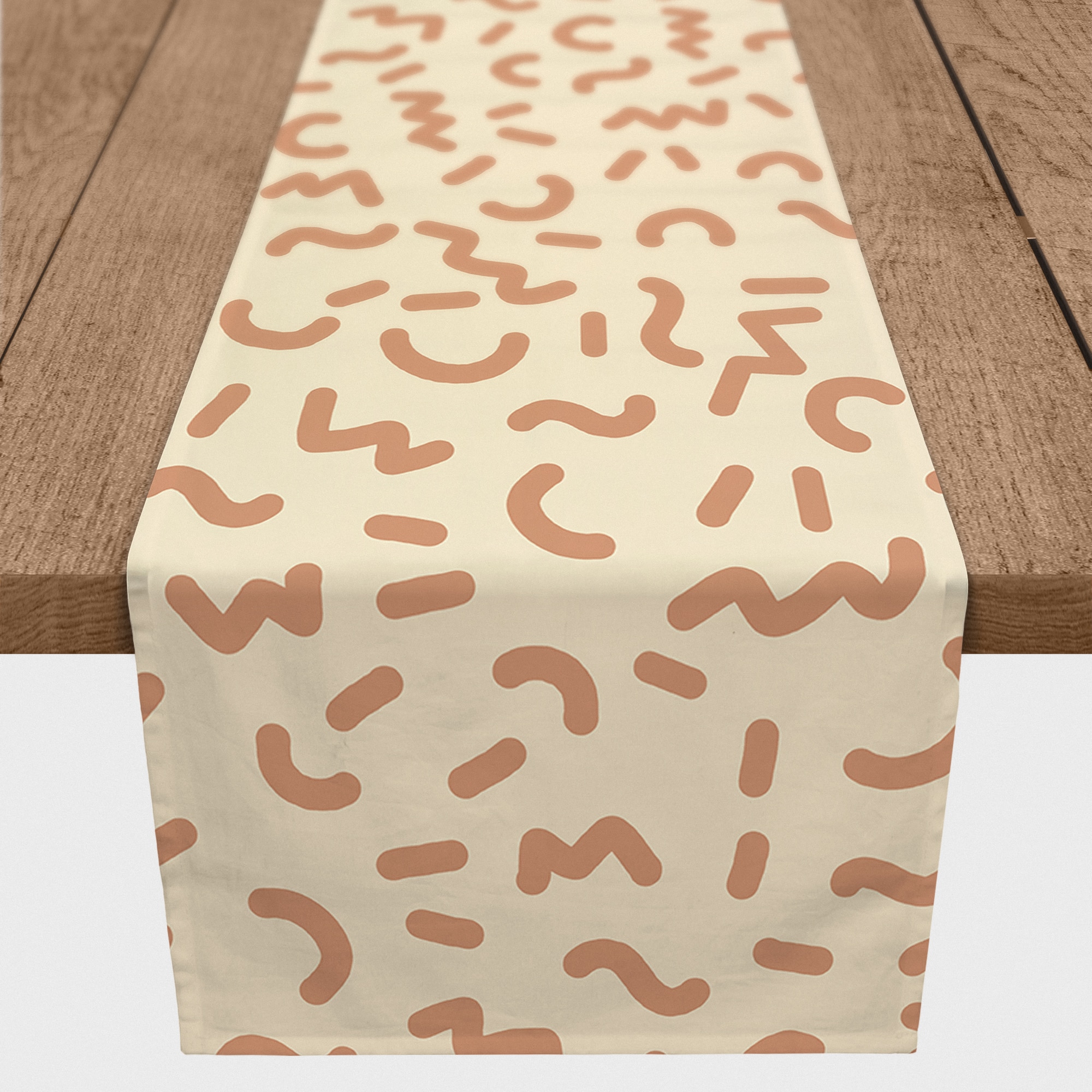 Funky Squiggles 16" x 90" Cotton Twill Runner