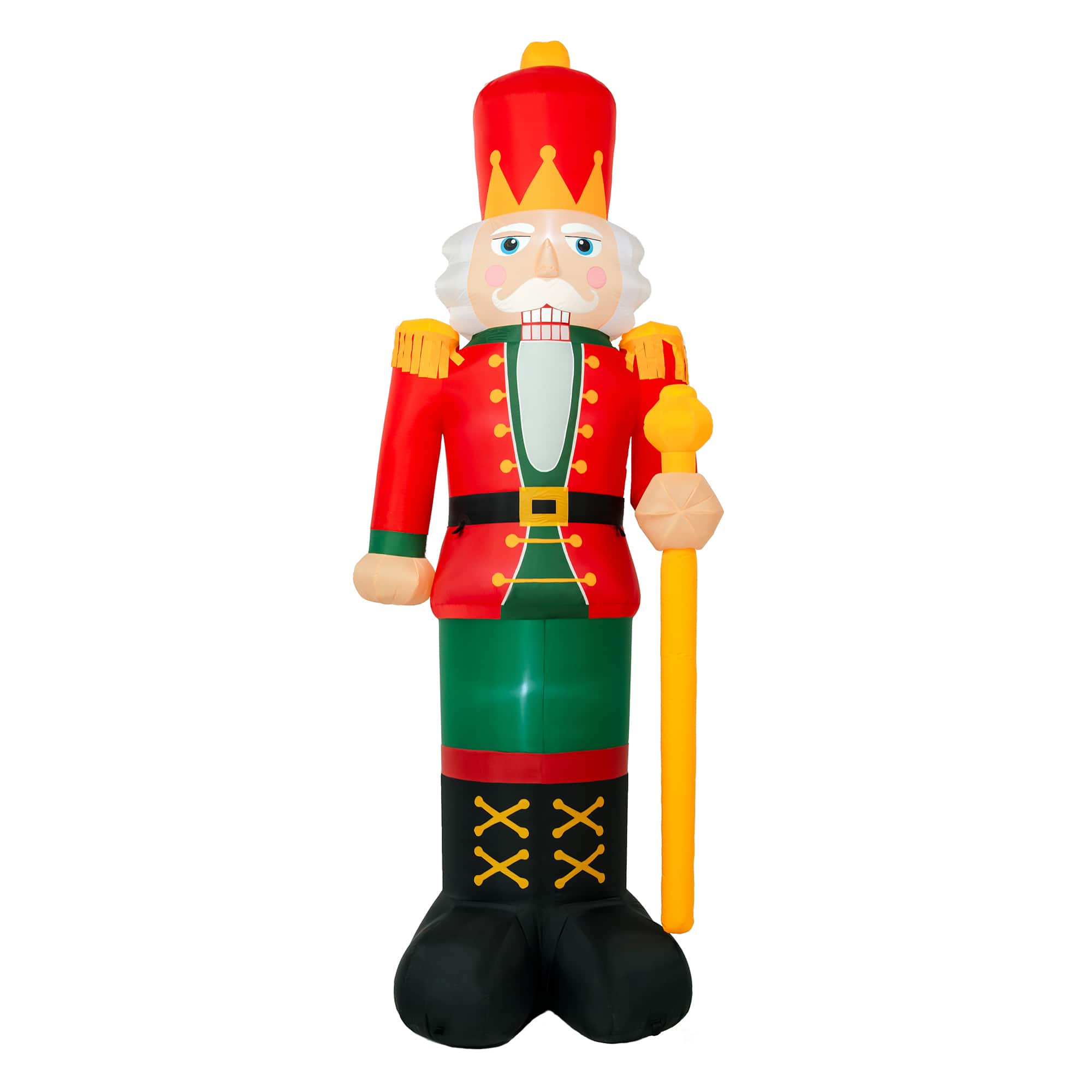 Glitzhome® 15FT Giant Lighted Inflatable Nutcracker Decor