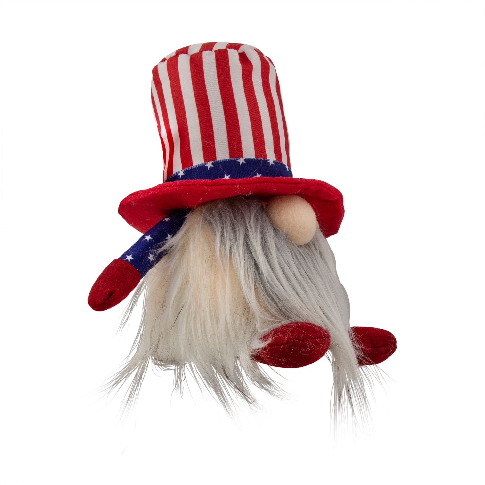6" Lighted Americana Boy 4th of July Patriotic Gnome