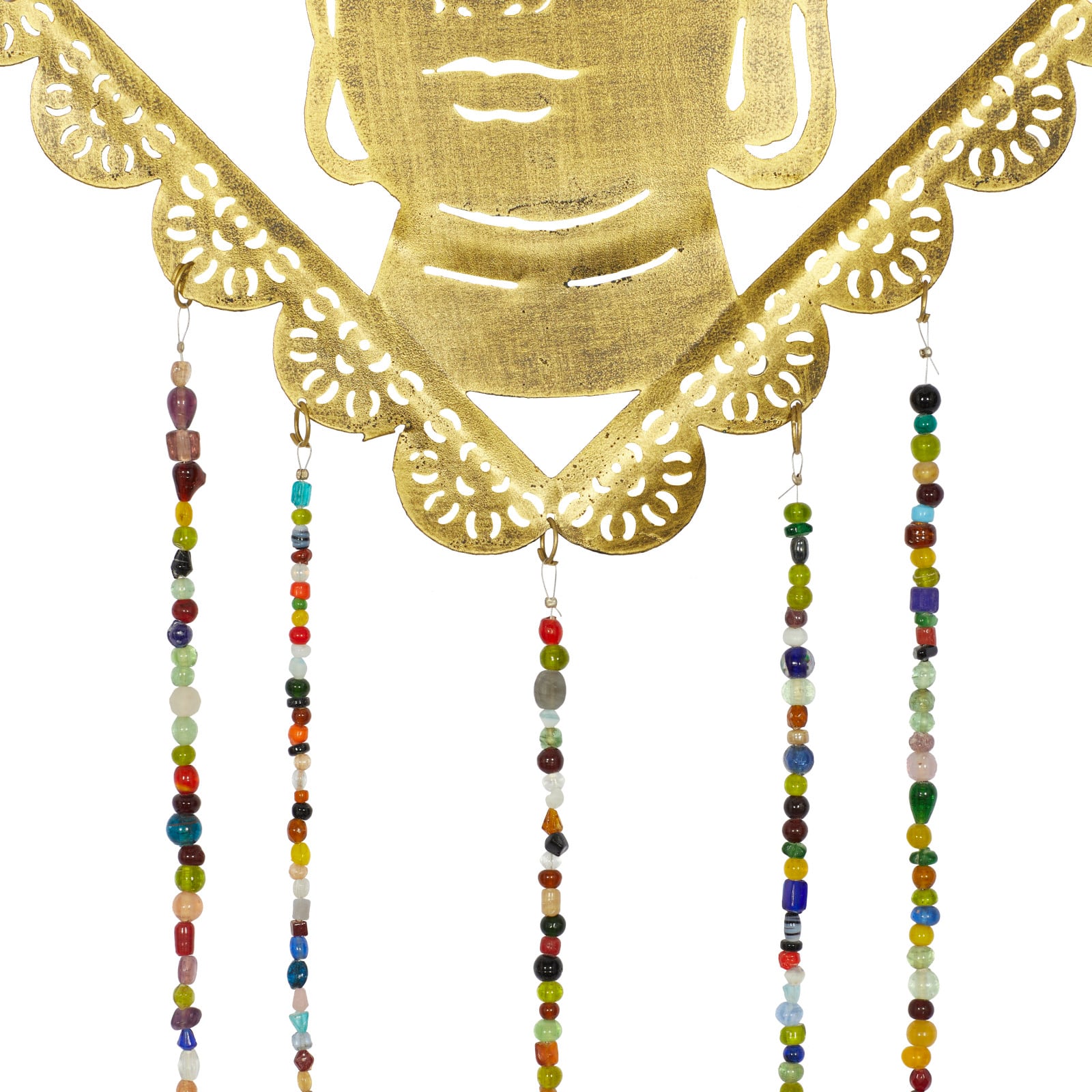 30" Gold Metal Buddha Eclectic Windchime