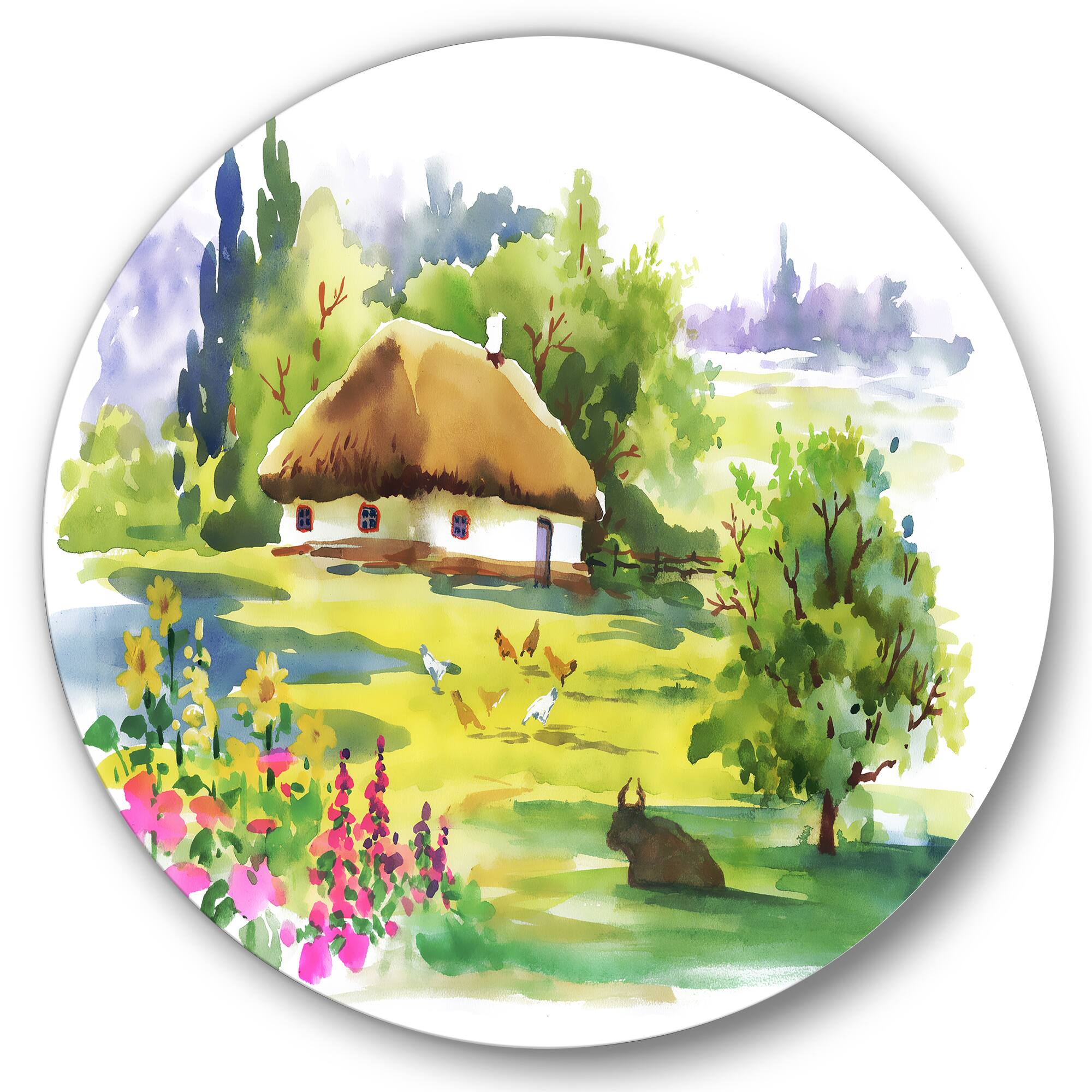 Designart - Rural House In Blossoming Greenlands
