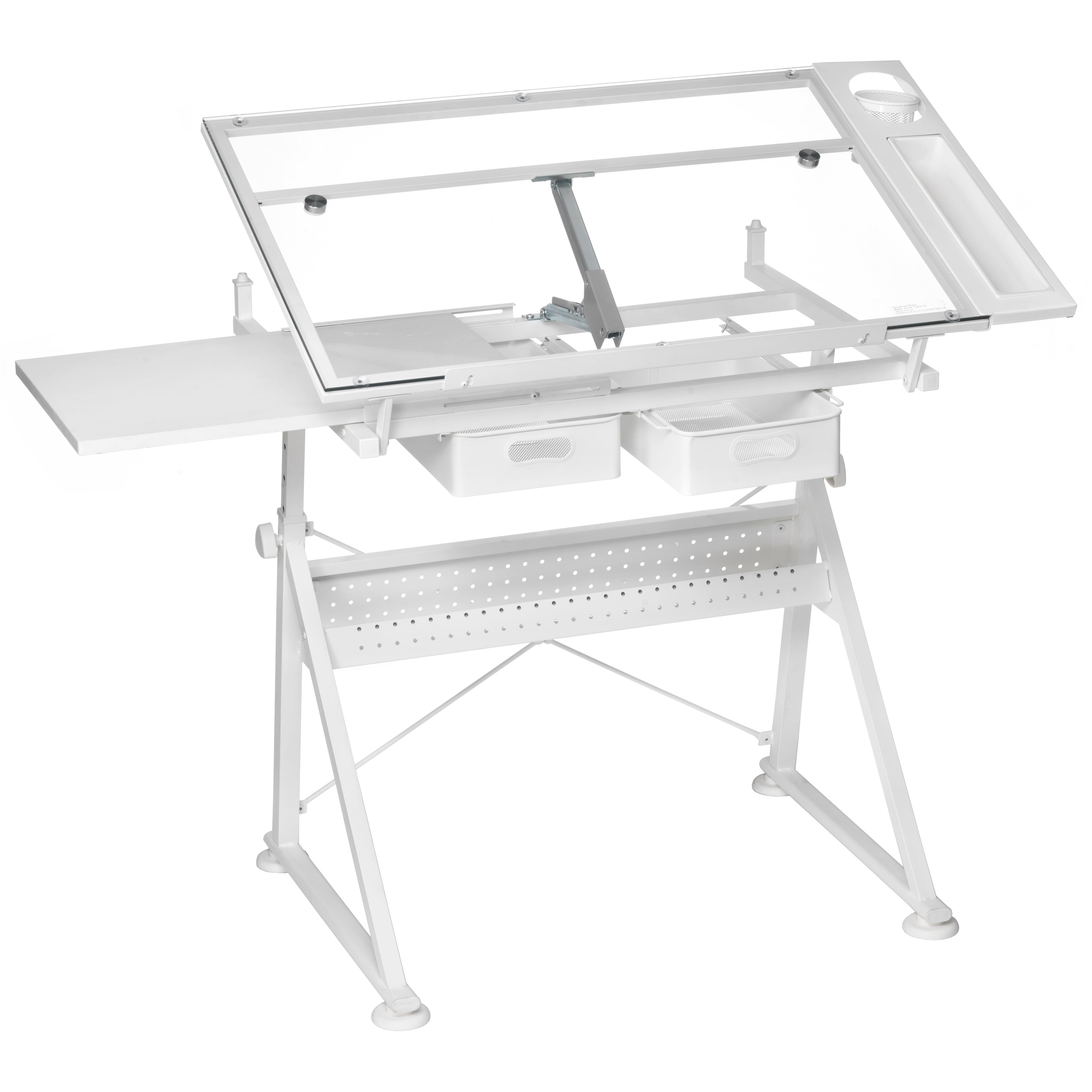 Metal & Glass Artist Table by Artist's Loft®