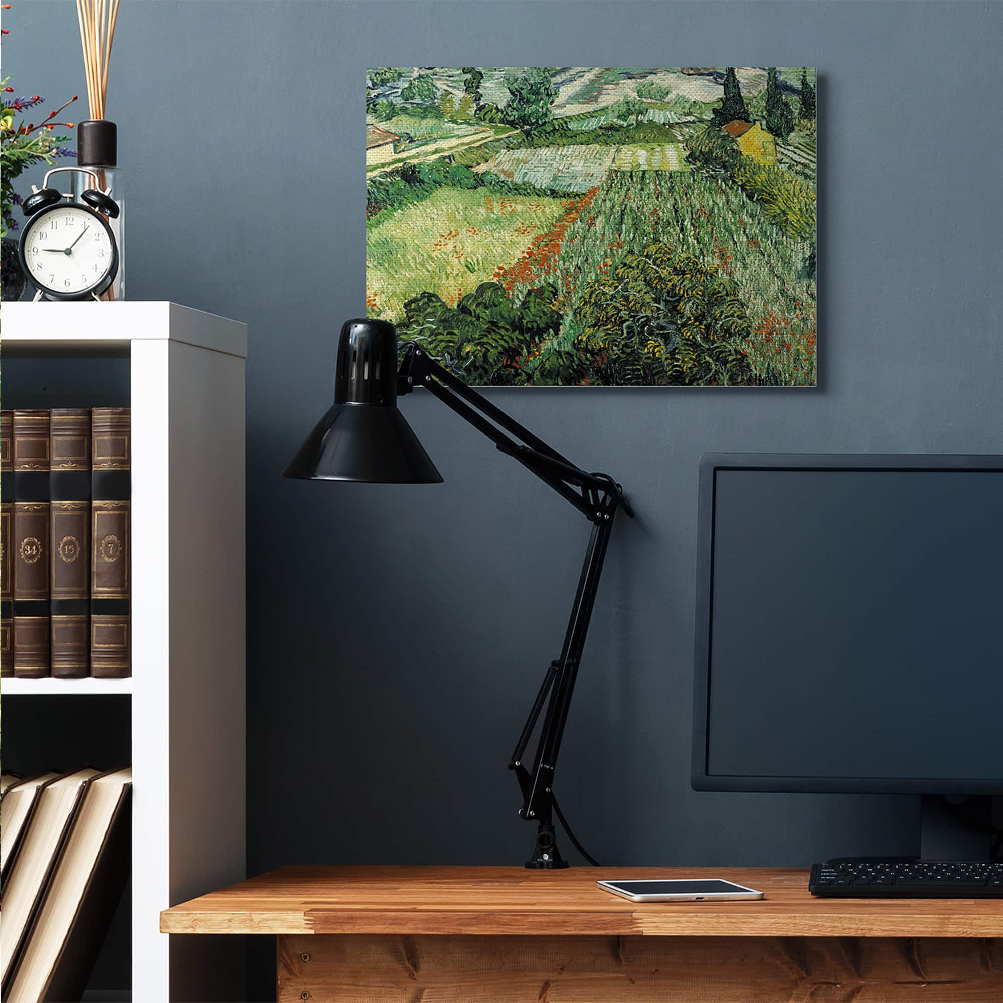 Stupell Industries Classic Van Gogh Field Painting Feld Mit Mohnblumen Canvas Wall Art