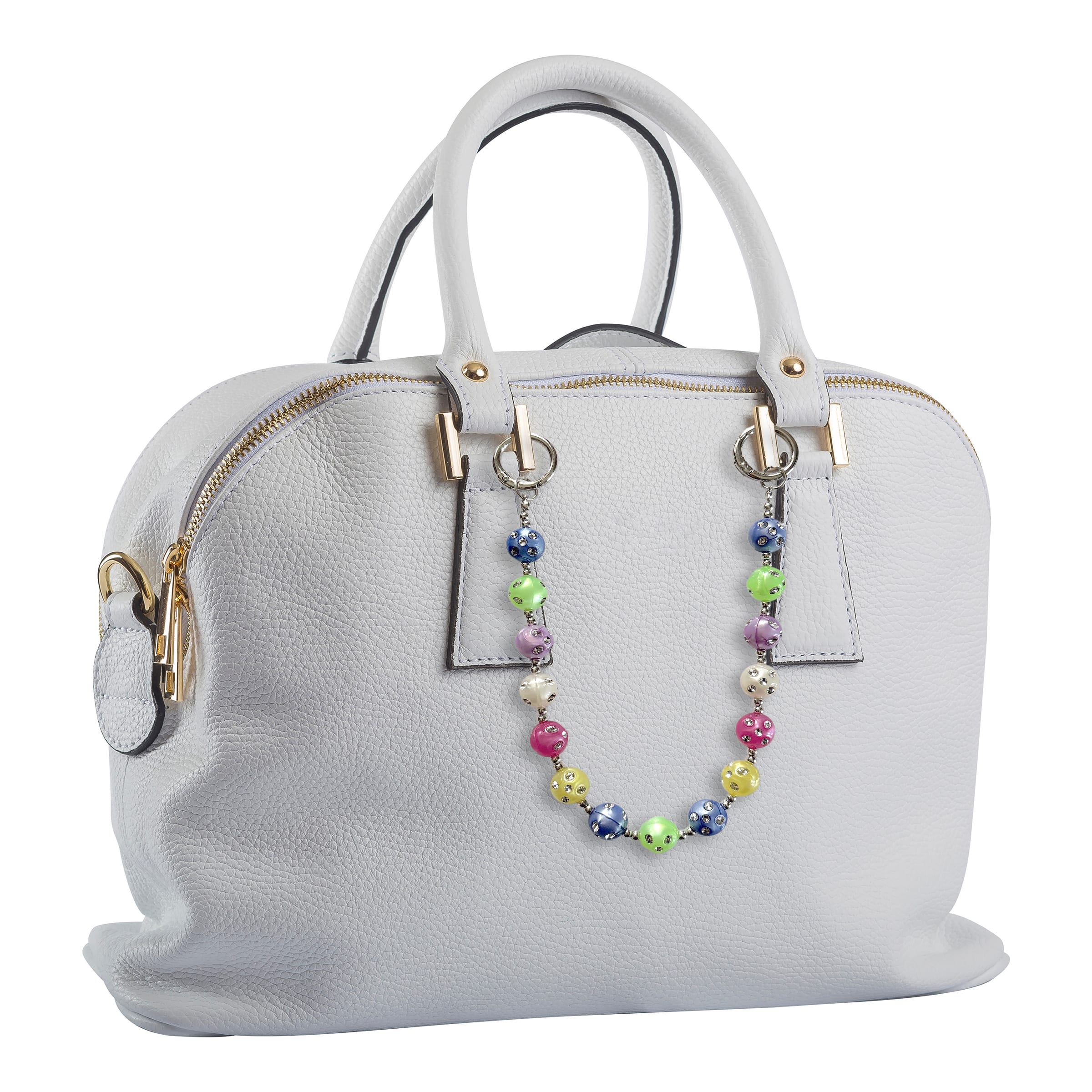 Charmed Bar Rhinestone Studded Round Bead Bag Chain by Bead Landing™