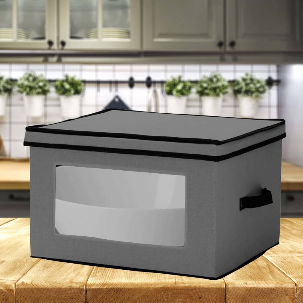 Household Essentials Canvas Serveware Storage Box