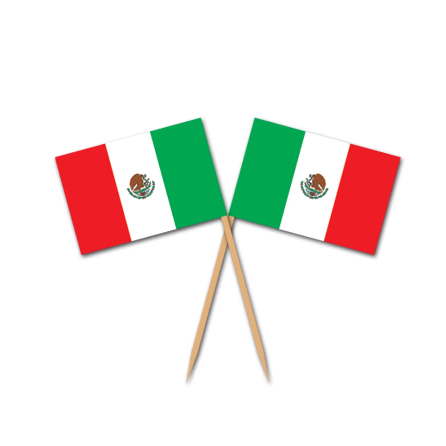 Beistle 2.5" Miniature Mexican Flag Picks, 150ct.